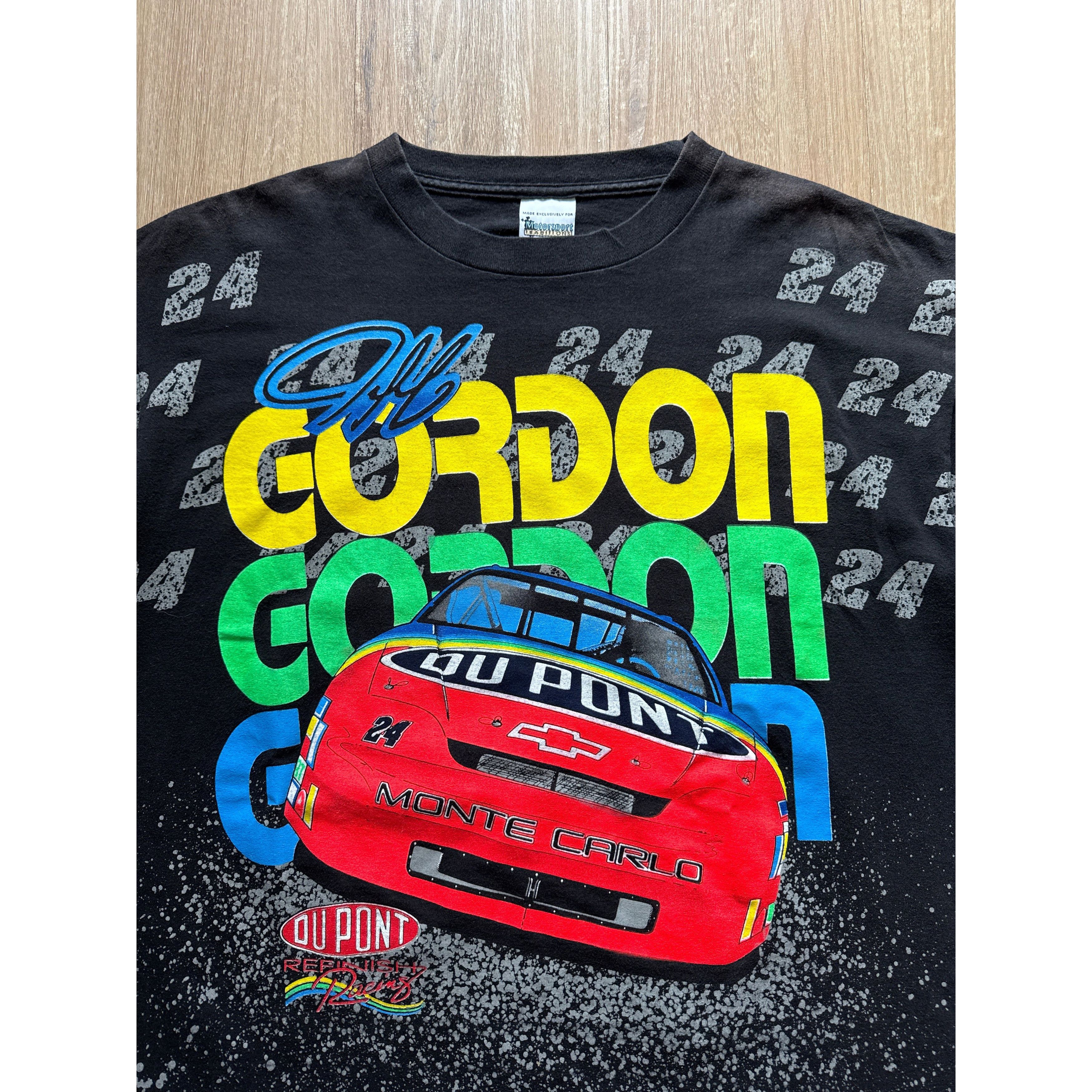 NASCAR Vintage 1995 Nascar Jeff Gordon Going Gone Tee Size US XL / EU 56 / 4 - 2 Thumbnail