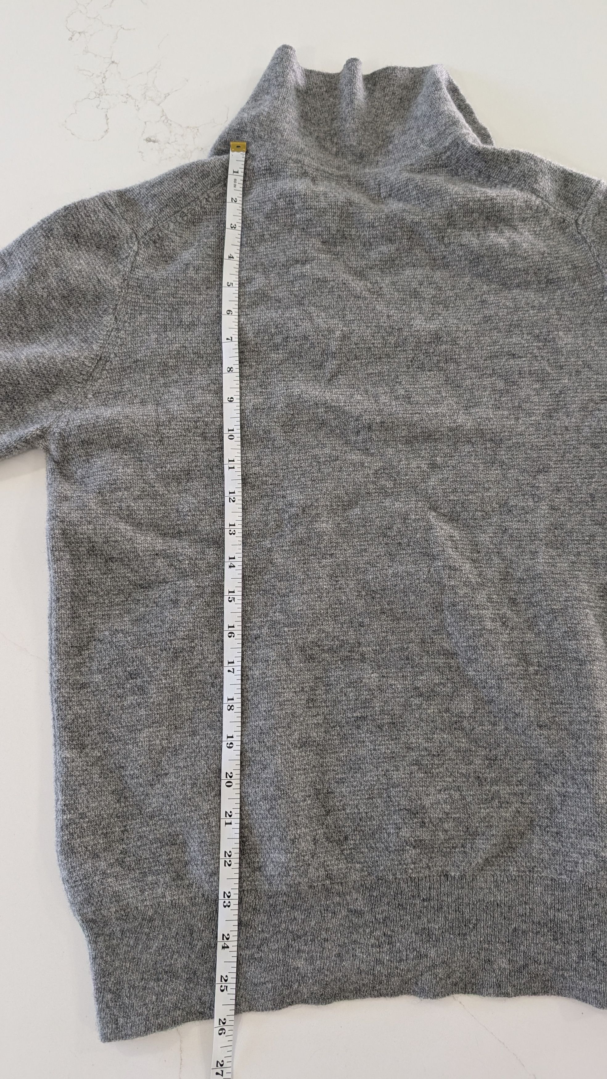 Other Mr AB Wool Tricot Polo Shirt Grey Large Cashmere Blend Size US L / EU 52-54 / 3 - 7 Thumbnail