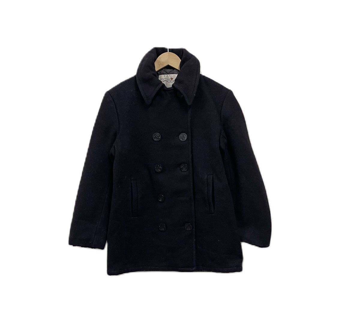 Vintage Vintage Fox Knapp Navy Wool Pea Coat Jacket Size US M / EU 48-50 / 2 - 1 Thumbnail