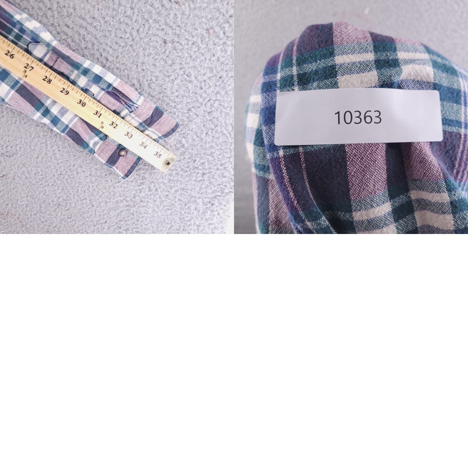 Express VINTAGE Mountain Express Shirt Mens L Blue Plaid Flannel Cotton Thick Retro Baggy Fit Button-Up Size US L / EU 52-54 / 3 - 8 Thumbnail