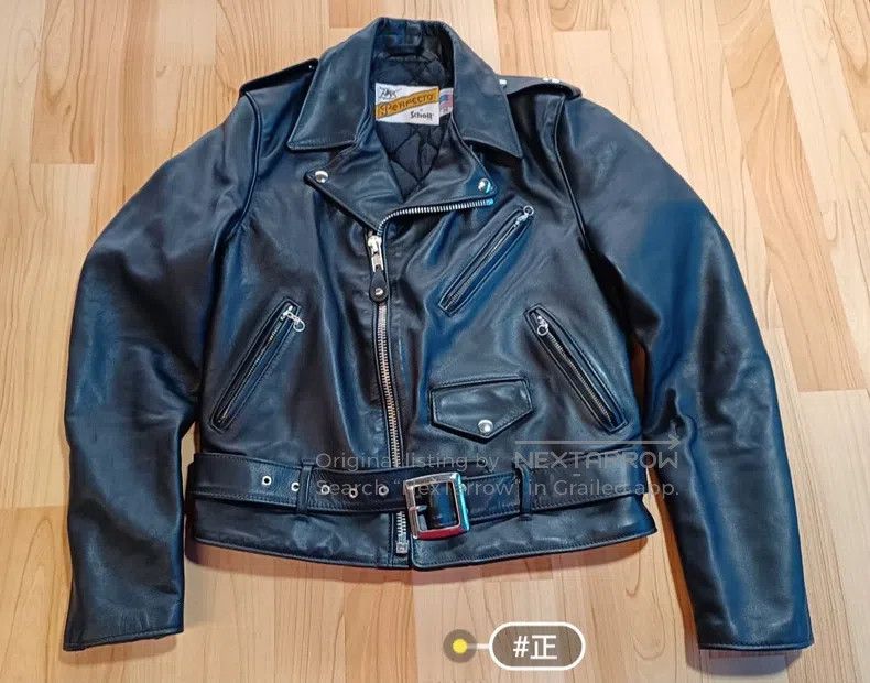 Schott Schott 613 cable-stayed locomotive leather coat Size US M / EU 48-50 / 2 - 1 Thumbnail