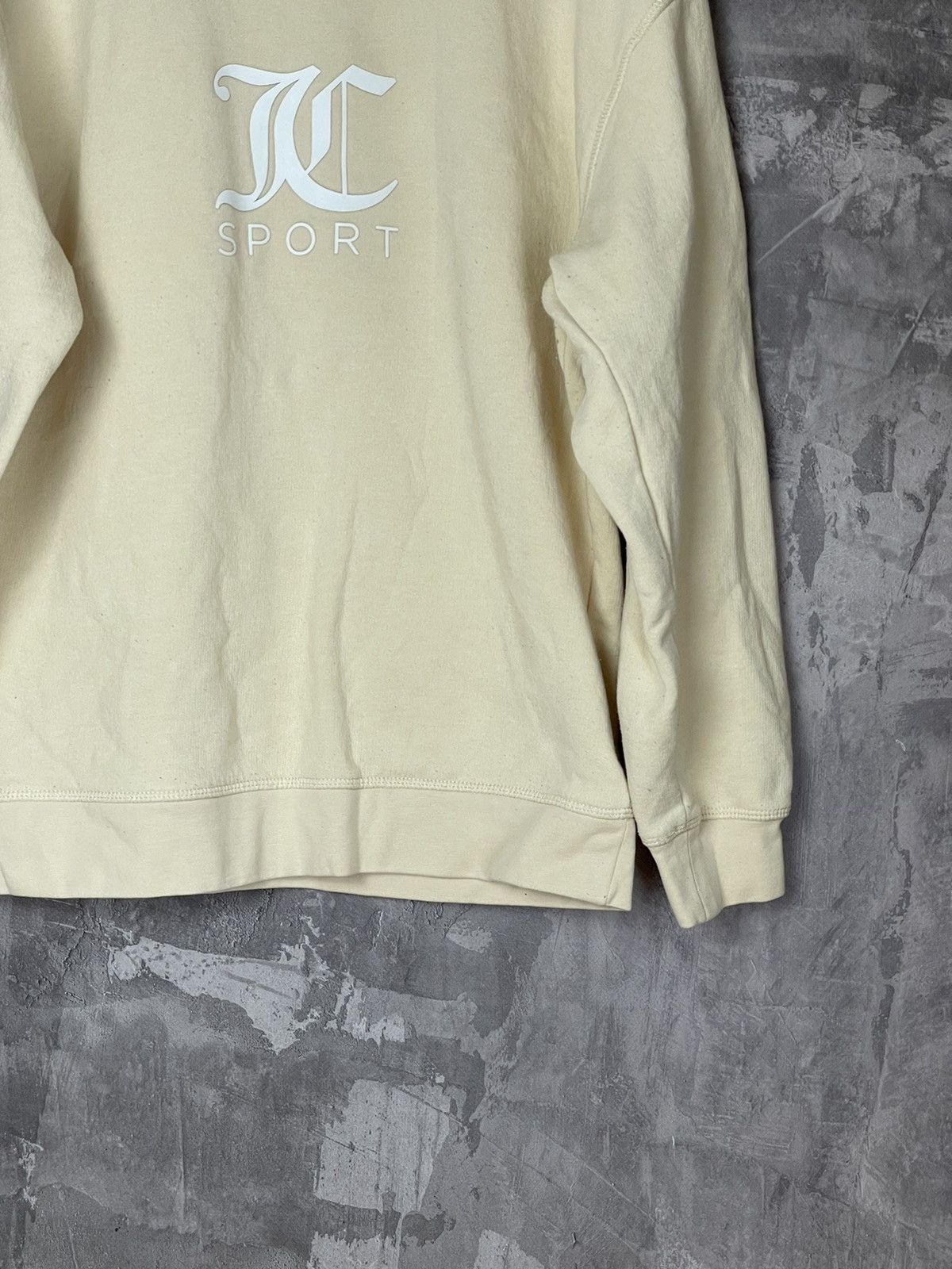 Japanese Brand × Juicy Couture Juicy Couture Y2K Big Logo Beige Sport Sweatshirt Crewneck Size M / US 6-8 / IT 42-44 - 6 Thumbnail