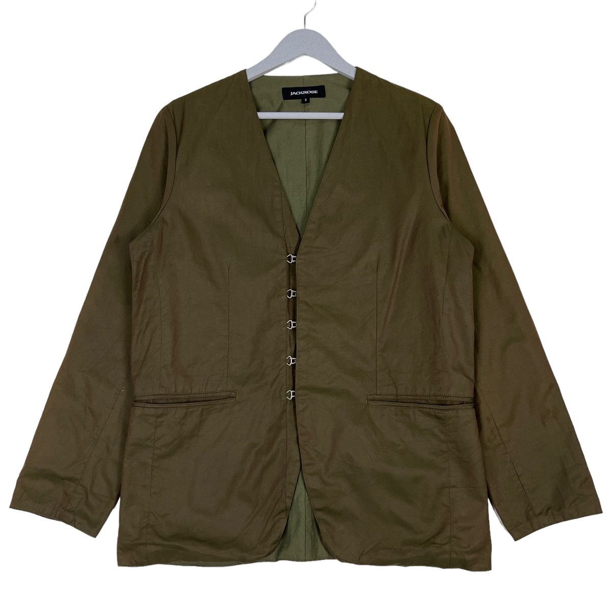 🔥 JACK ROSE VNECK CARDIGAN KHAKIS JACKET