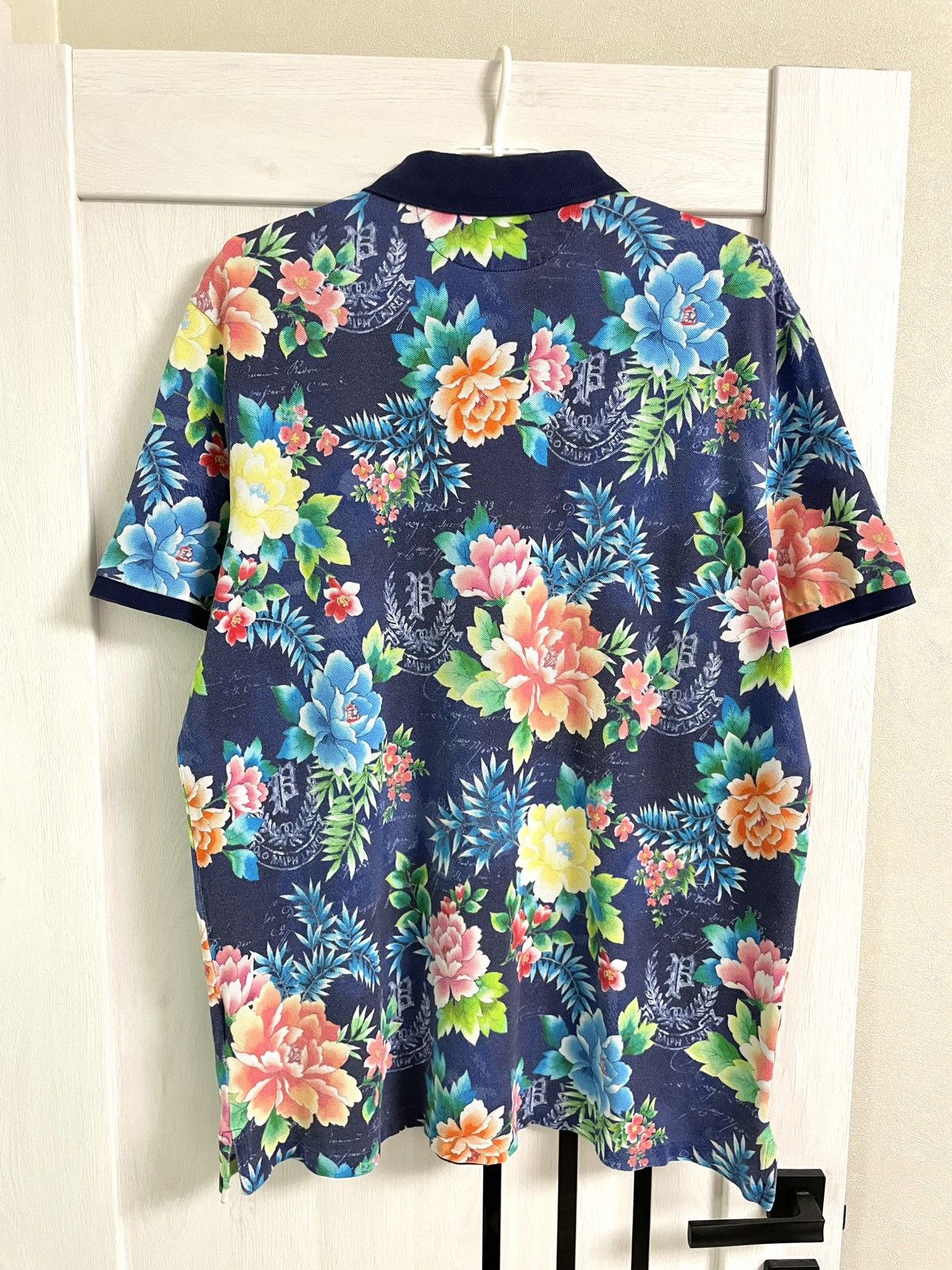 Polo Ralph Lauren Polo Ralph Lauren Floral Hawaiian Polo T Shirt Vintage Size US XXL / EU 58 / 5 - 13 Thumbnail