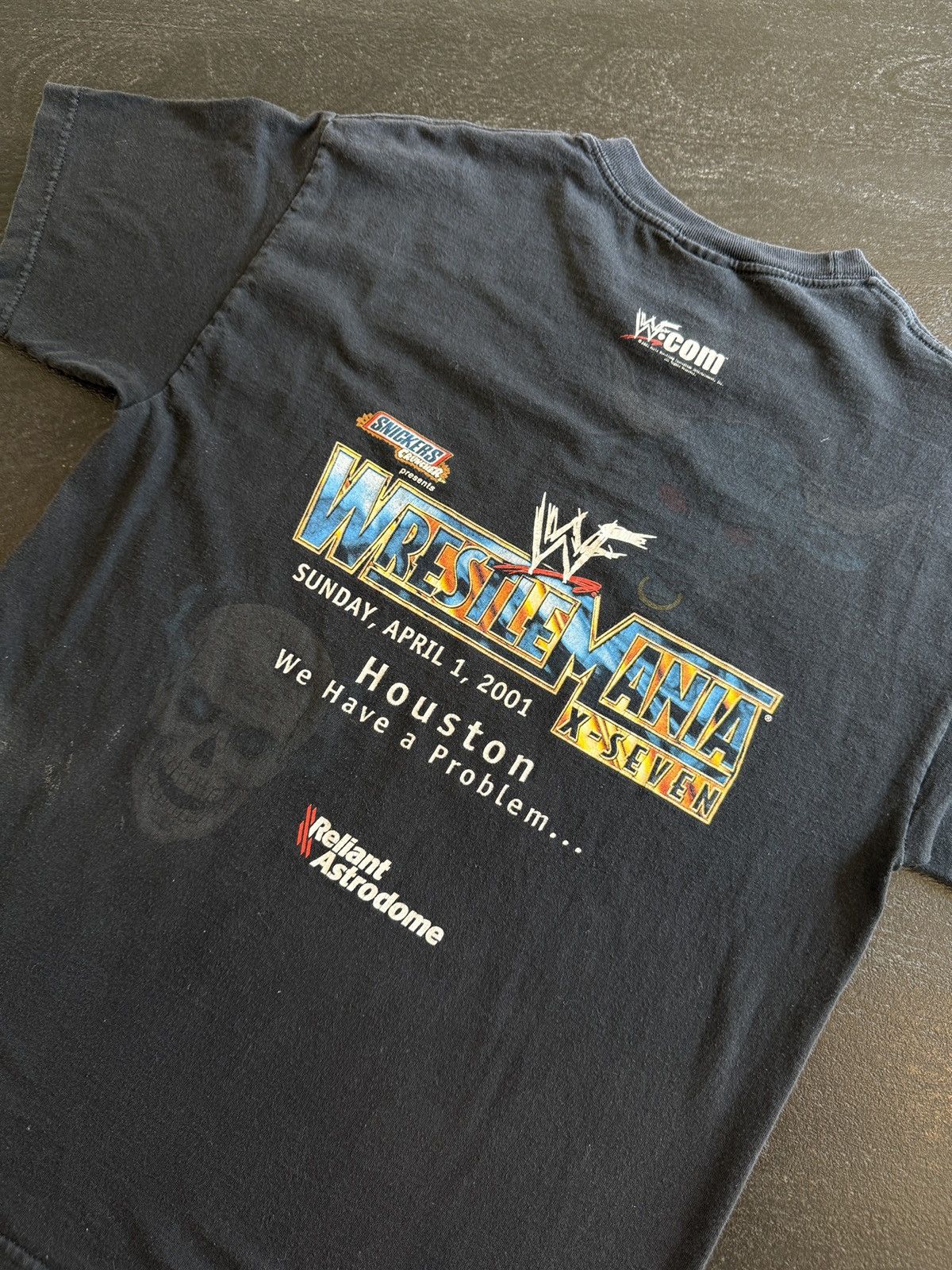 Vintage Vintage WWF Wrestlemania 17 Stone Cold Vs. The Rock 2001 Size US L / EU 52-54 / 3 - 4 Thumbnail