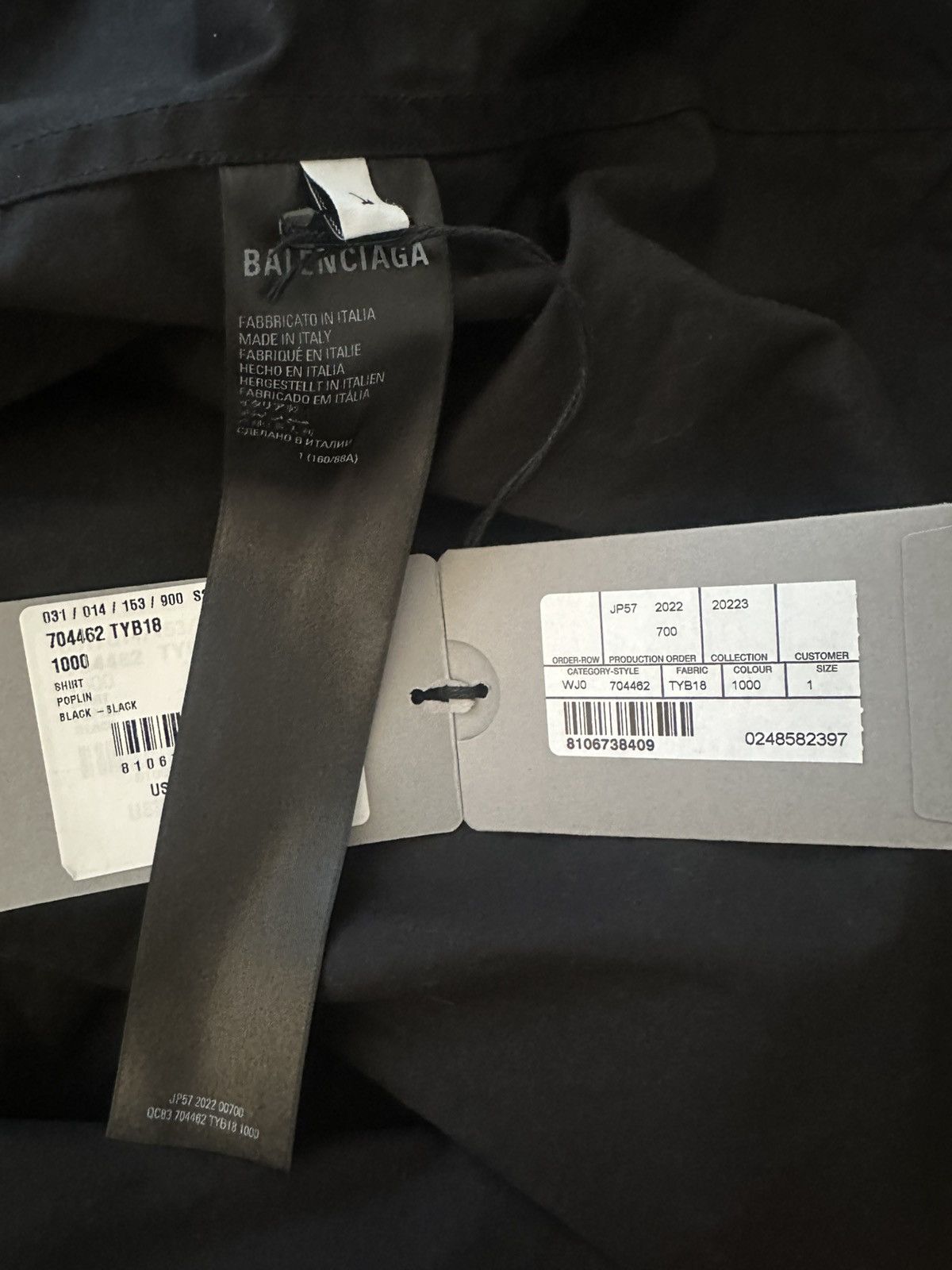 Balenciaga balenciaga Outerwear Oversize Cotton Poplin Shirt Size US S / EU 44-46 / 1 - 9 Thumbnail