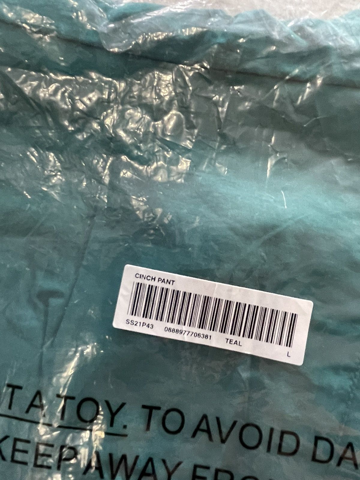 Supreme RARE: S/S 2021 Supreme Cotton Cinch Pants "Teal" Size US 34 / EU 50 - 4 Thumbnail