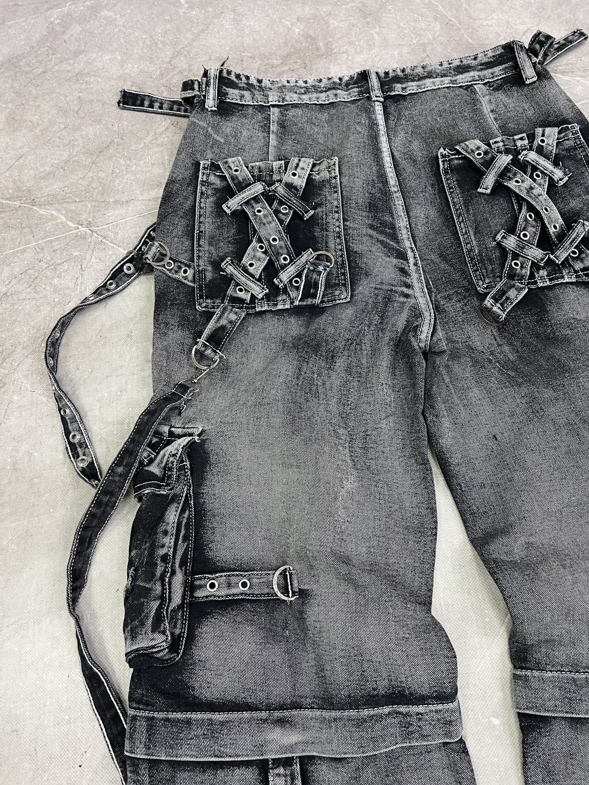 Tripp NYC Tripp NYC X-strap denim pants y2k gothic hype Style Size US 32 / EU 48 - 13 Thumbnail