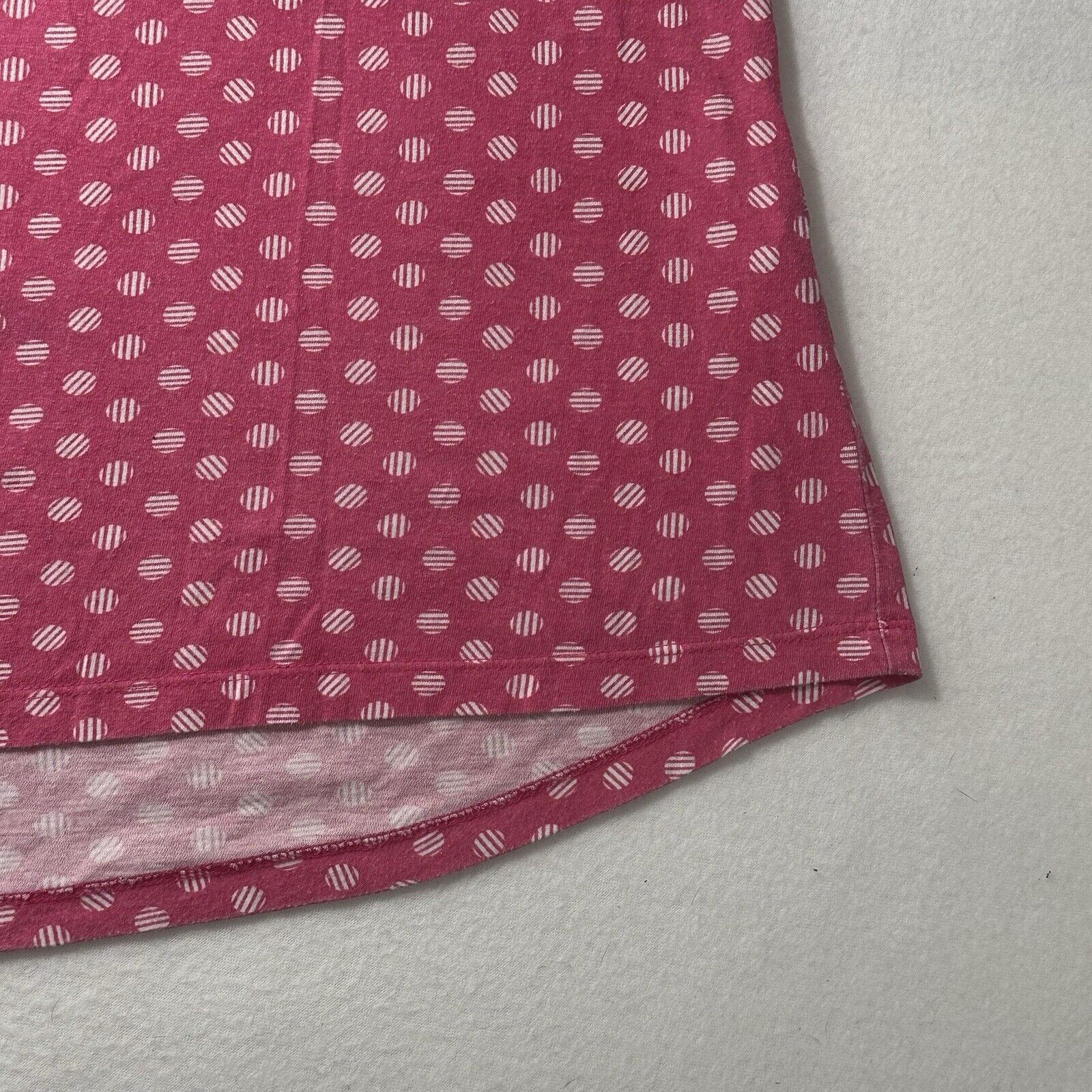 Chicos Chico's XL Pink Polka Dot Lightweight Pullover T Shirt Size XL / US 12-14 / IT 48-50 - 5 Thumbnail