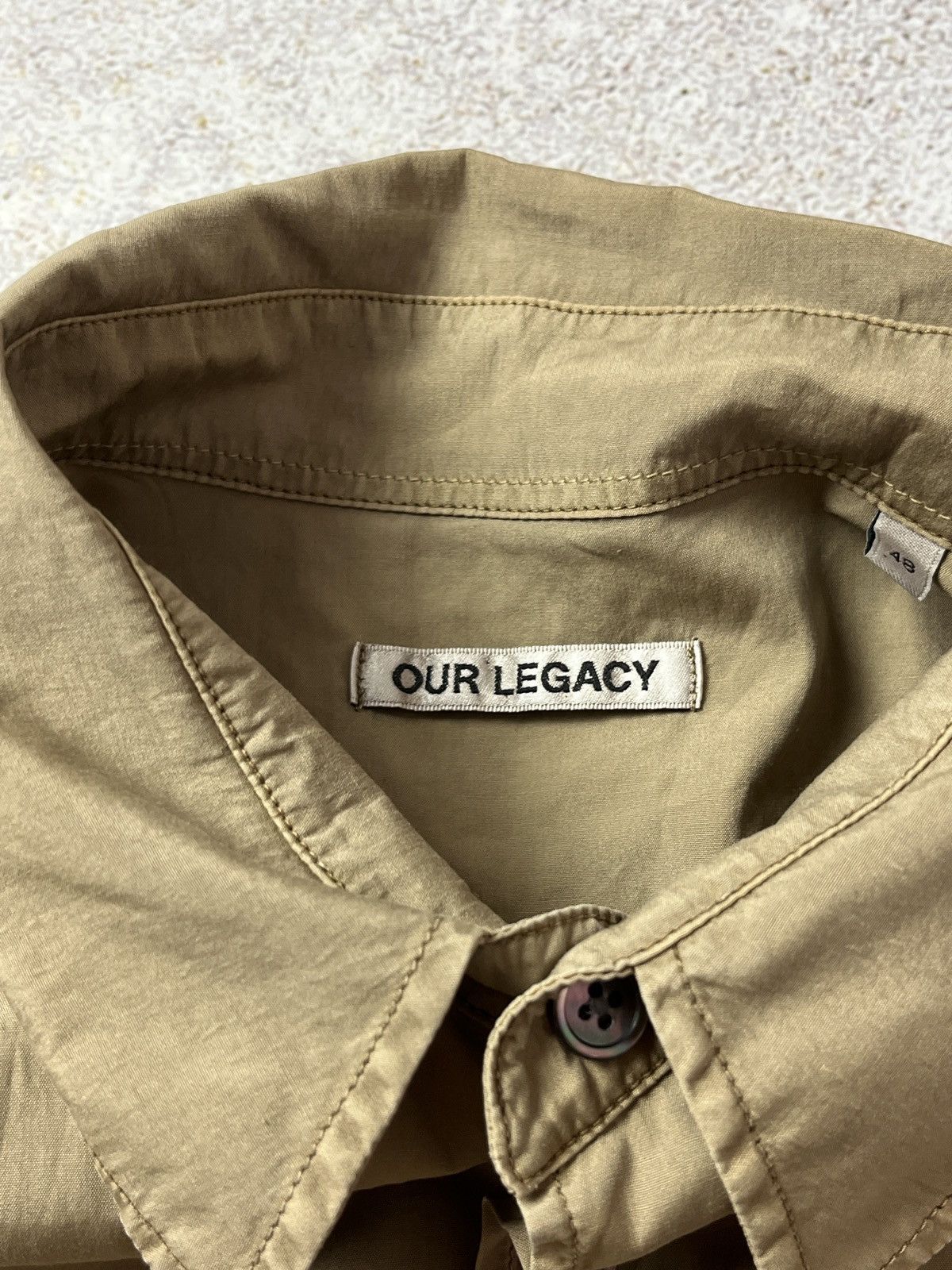 Our Legacy Our Legacy COCO 70's Shirt M2202CST Beige Luxury Size US M / EU 48-50 / 2 - 7 Thumbnail