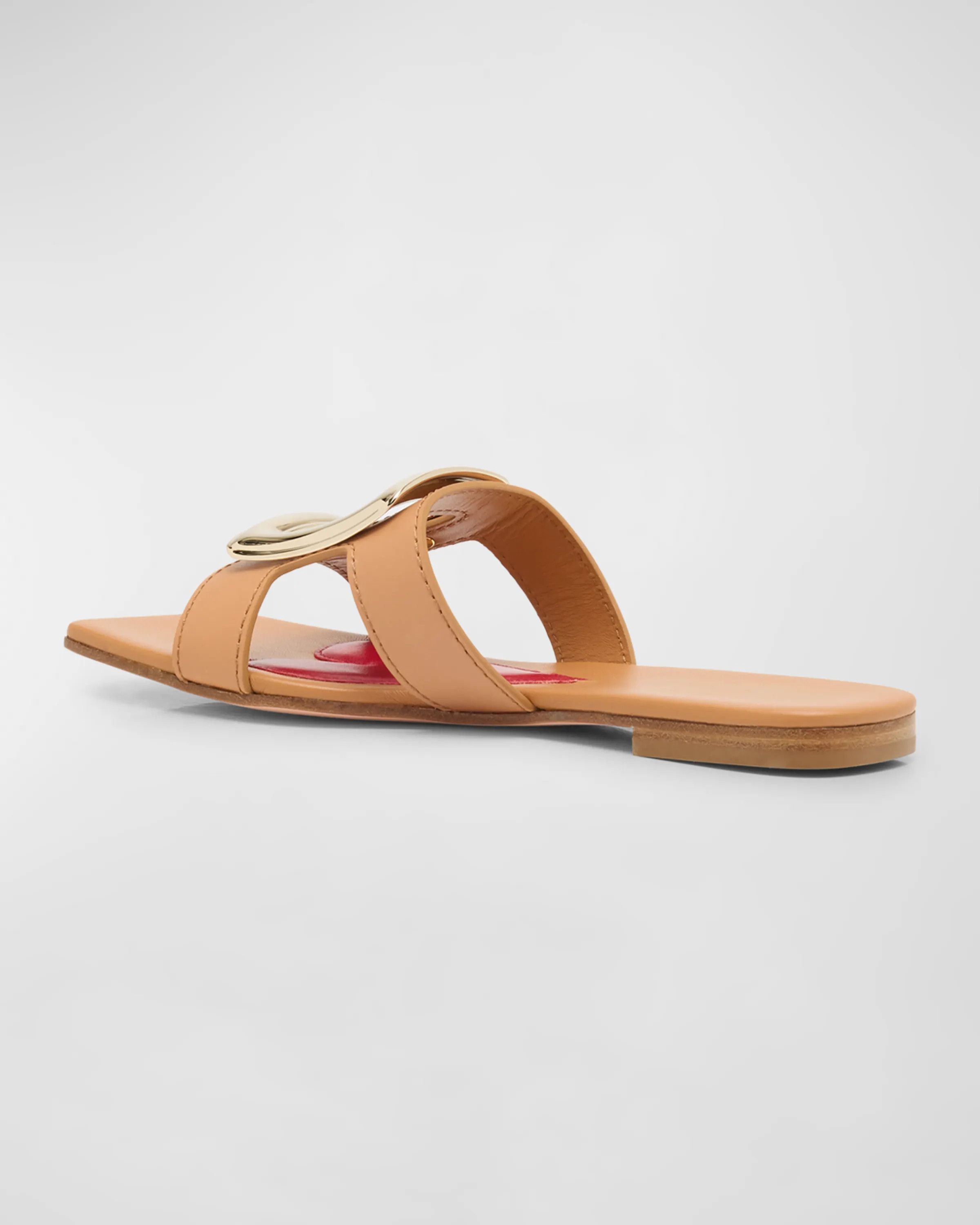 Roger Vivier o1s22i1n0824 Viv' Smooth Leather Mules in Brown Size US 6 / IT 36 - 2 Thumbnail