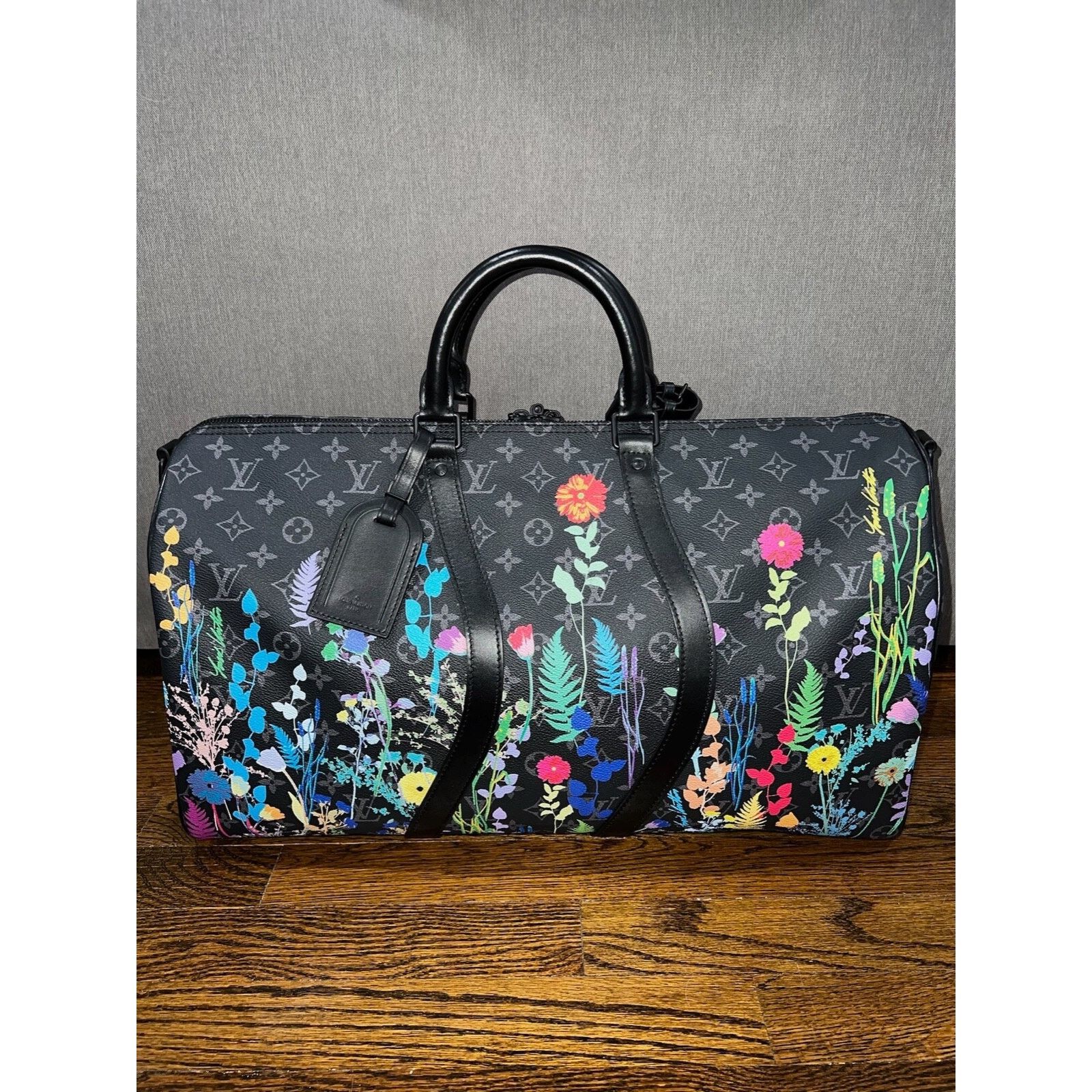 Louis Vuitton Louis Vuitton Keepall Bandouliere Flowers Weekend Travel Bag Size ONE SIZE - 2 Thumbnail
