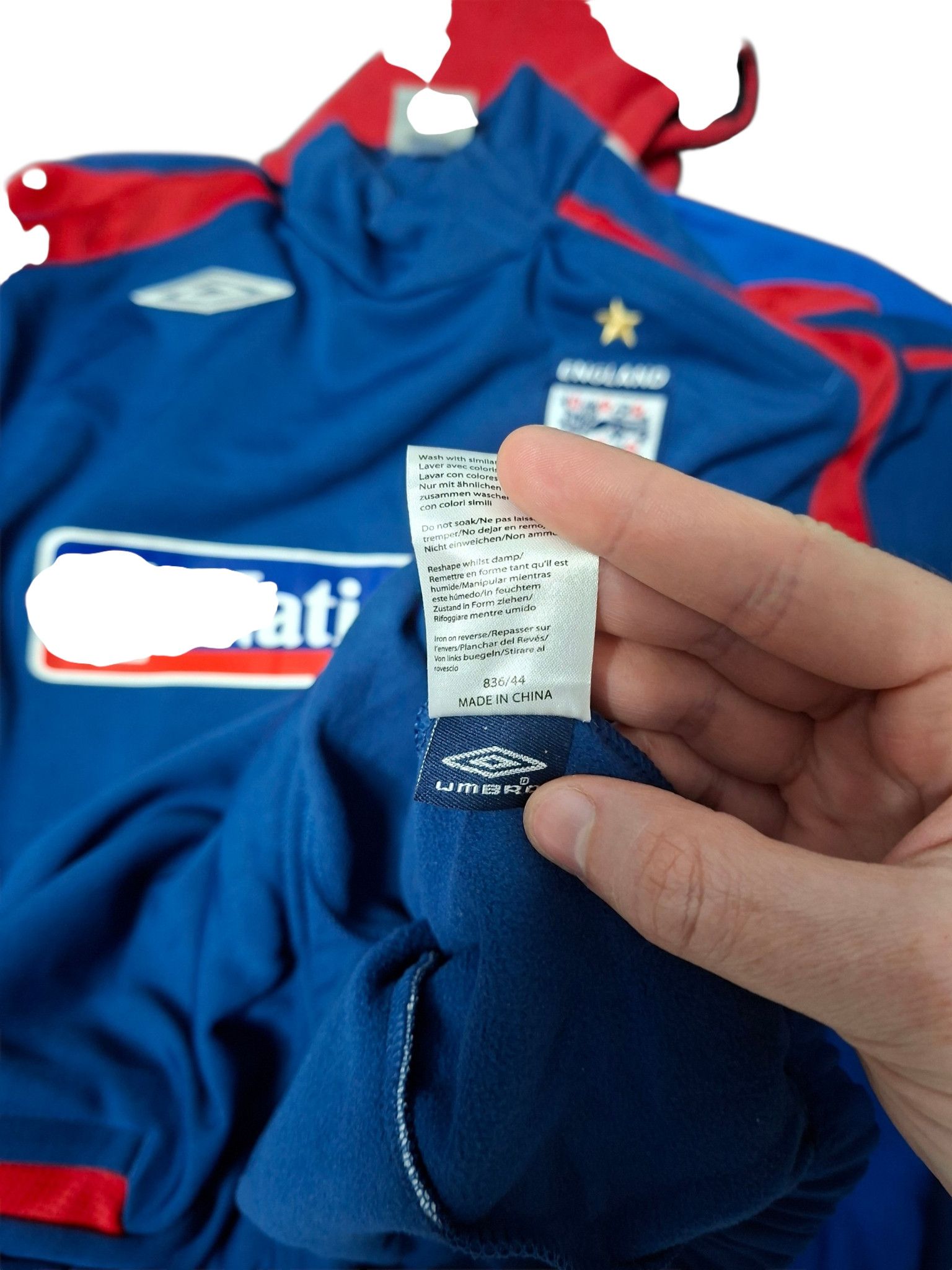Umbro ENGLAND UMBRO NATIONWIDE VINTAGE SOCCER SWEATSHIRT Size US XL / EU 56 / 4 - 6 Thumbnail