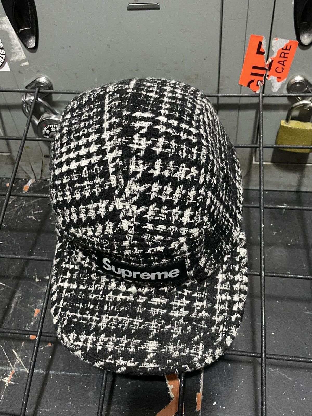 Supreme Supreme 5 Panel box logo black white whool woven hat Size ONE SIZE - 3 Thumbnail