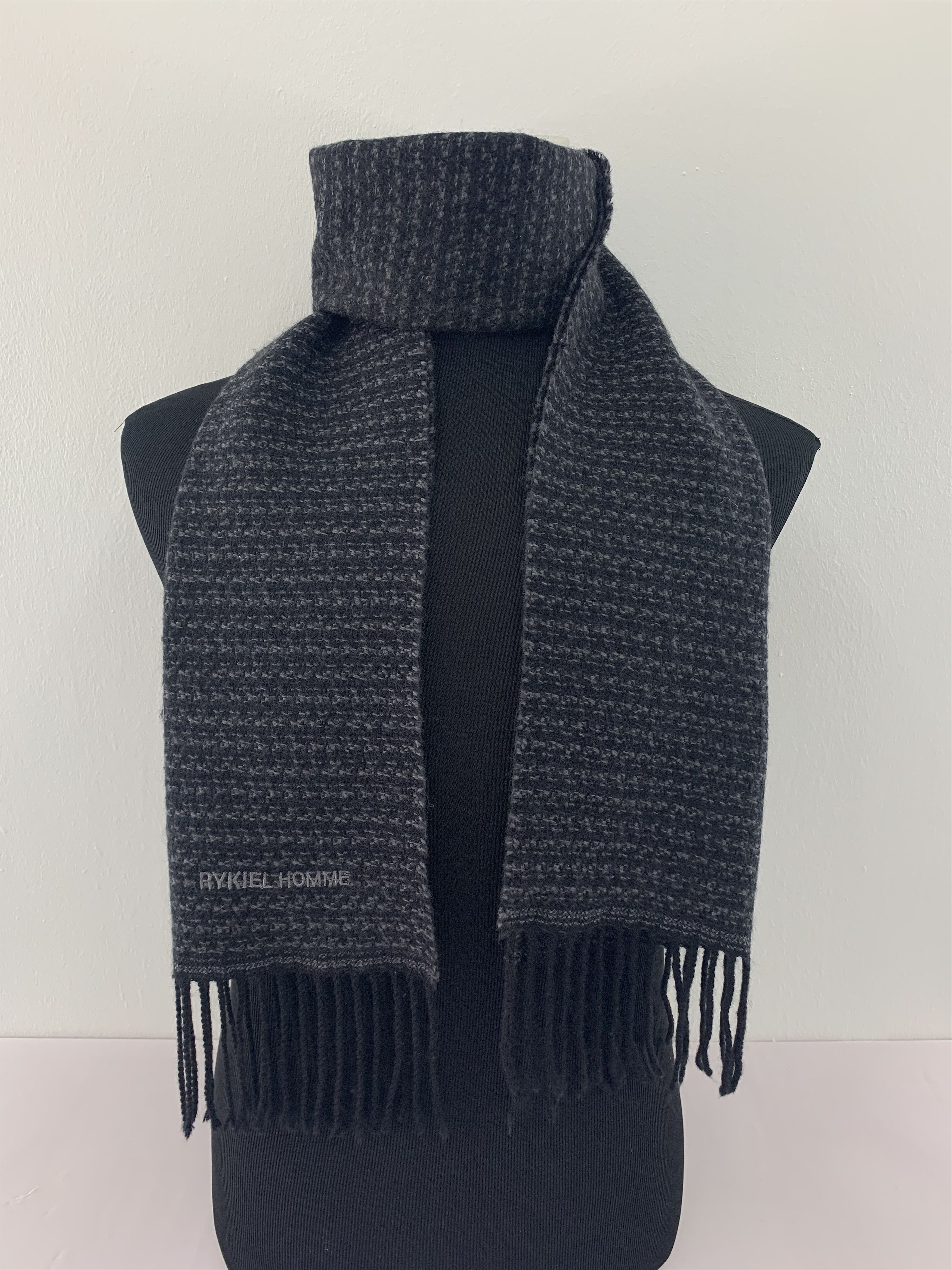 Sonia Rykiel Rykiel Homme Scarf Wool Muffler Neck Wrap BL4347 Size ONE SIZE - 1 Thumbnail