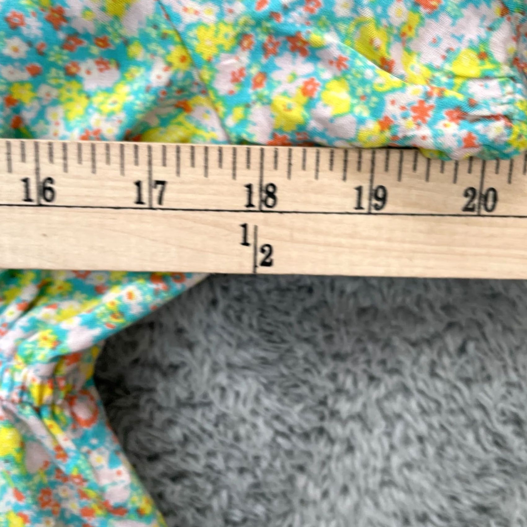 Nordstrom Nordstrom Dress Womens Large Blue BP Mini Maisey Ditsy Floral V Neck Tie Front Size L / US 10 / IT 46 - 8 Thumbnail