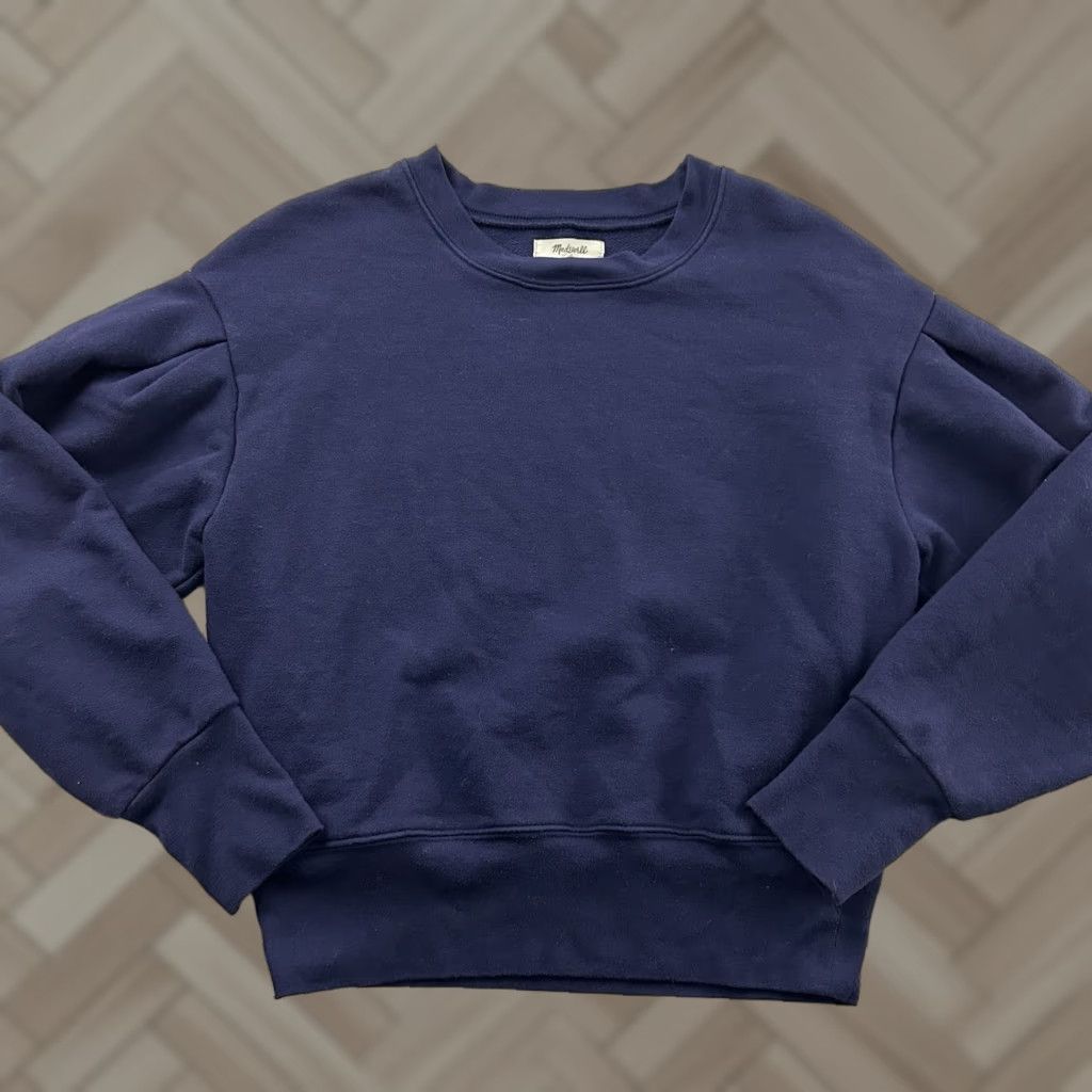 Madewell Madewell Sweatshirt Crew Neck Blue Womens Small Pullover Shirt XS? Size S / US 4 / IT 40 - 1 Thumbnail