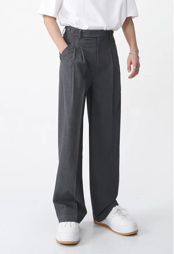 Japanese Brand Hikaru x Shii Gray simple fashion casual versatile trousers Size US 32 / EU 48 - 5 Thumbnail