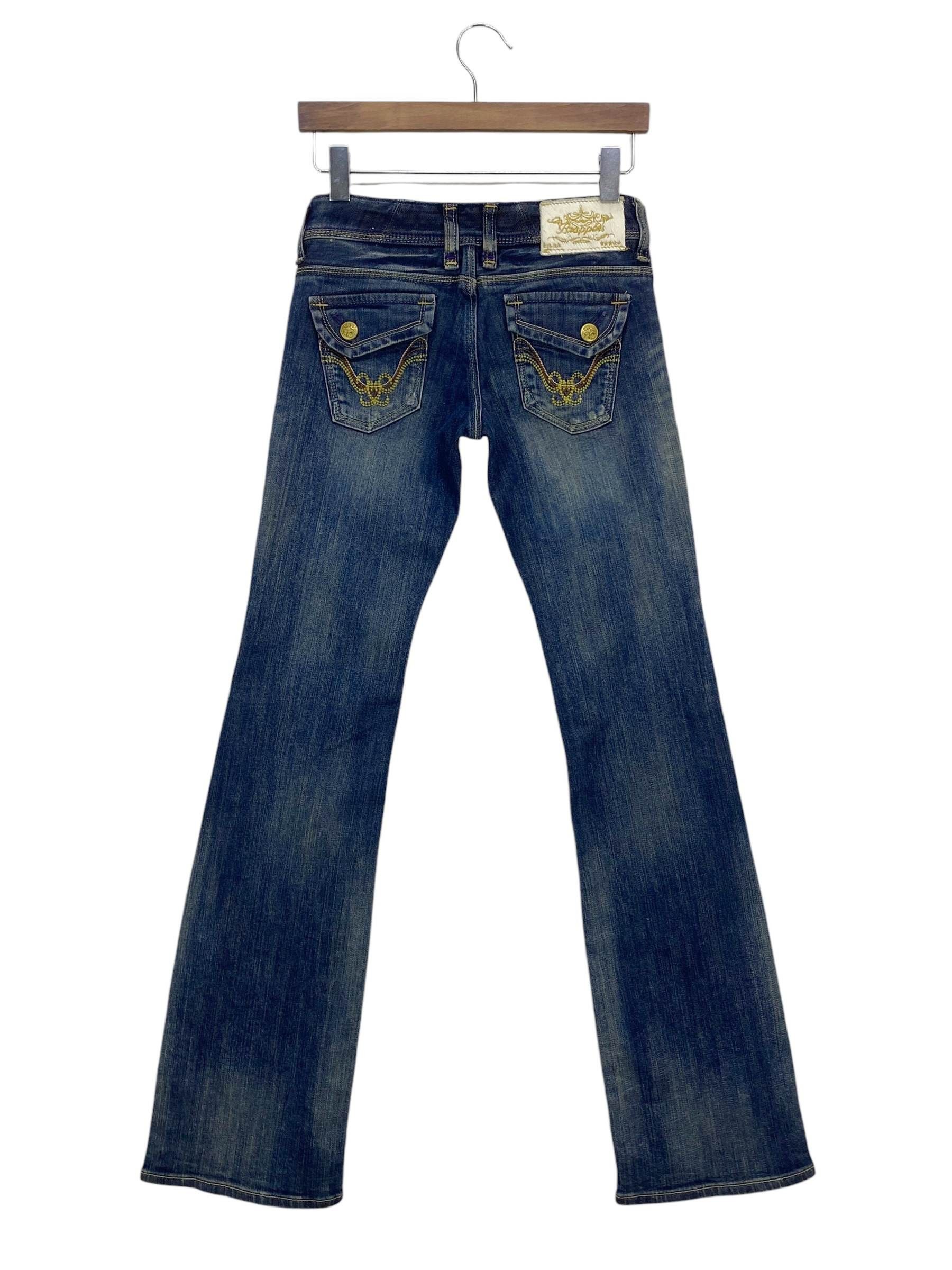 Japanese Brand Brappers Flare Denim Jeans Distressed Bootcut Jeans Size 26" / US 2 / IT 38 - 1 Thumbnail