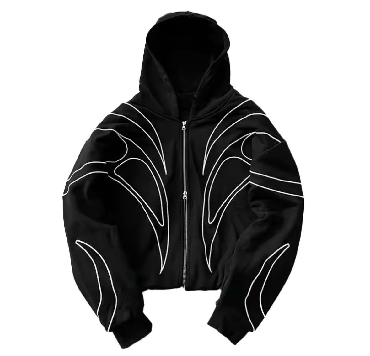 Other High Street Fashion Stripe Embroidery Double Zipper Hoodies Size US M / EU 48-50 / 2 - 3 Thumbnail