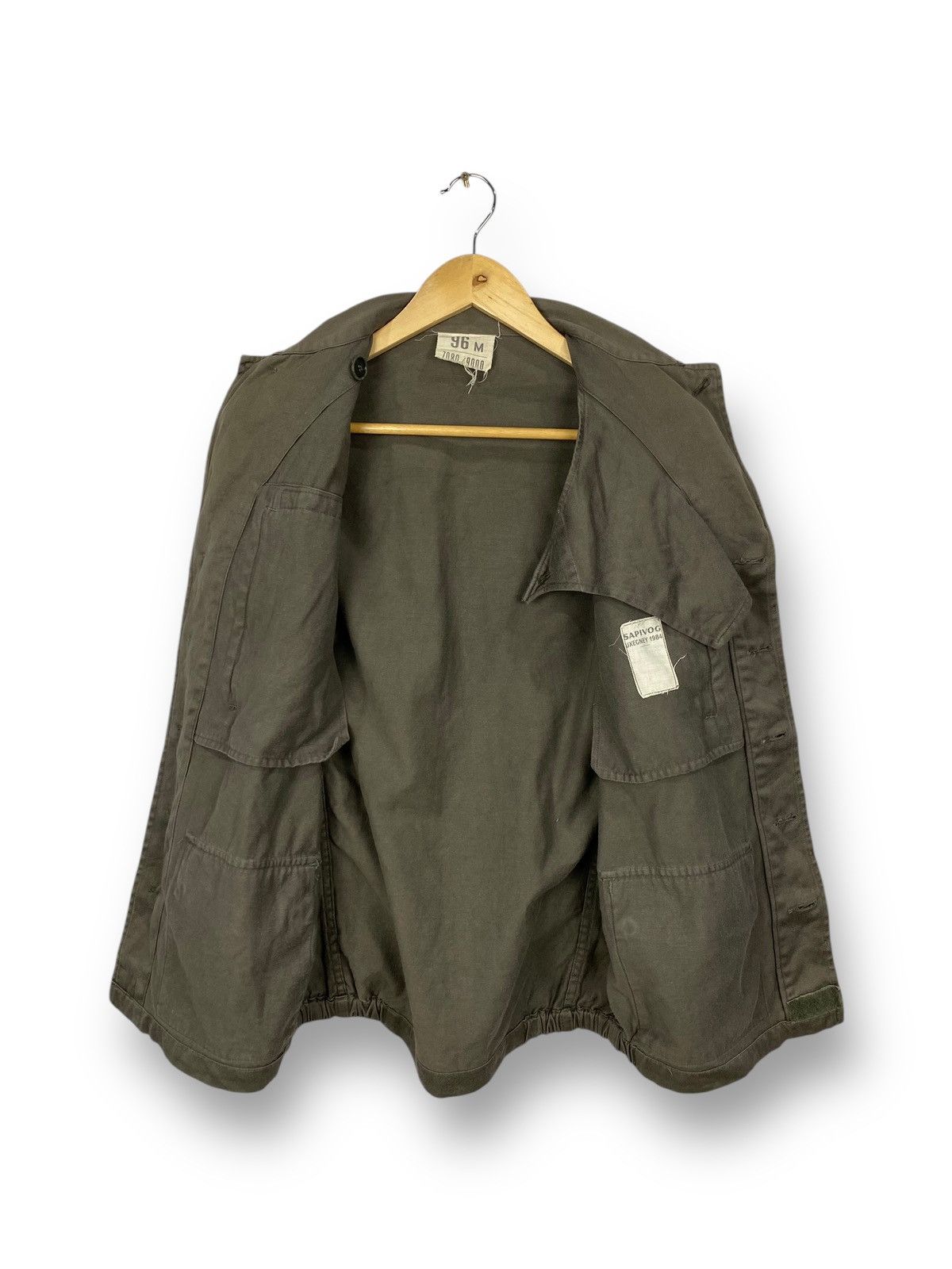 Vintage Vintage 80s 1984 Sapivog Uxegney Army Military Jacket. #D10 Size US M / EU 48-50 / 2 - 5 Thumbnail