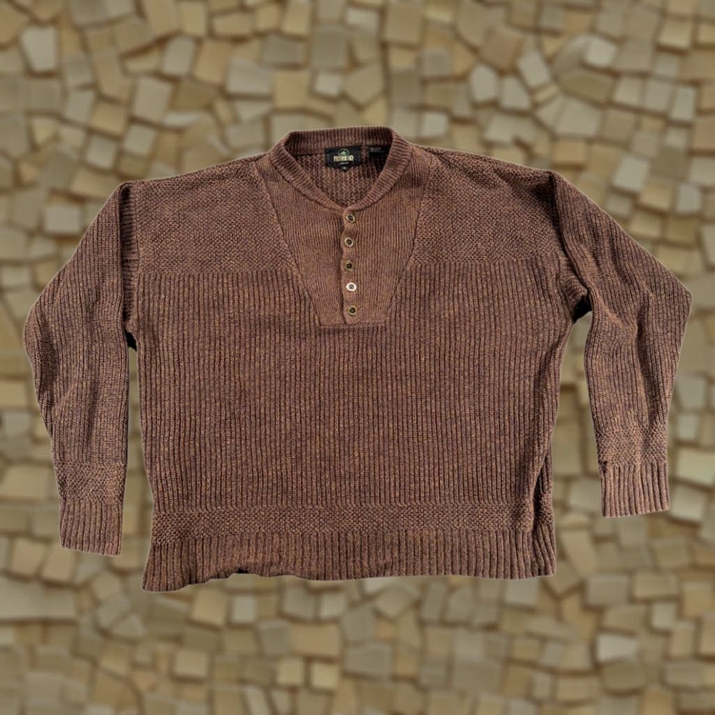 Vintage VINTAGE Red Head Sweater Shirt Adult XL Brown Knit Military 90s Size US XL / EU 56 / 4 - 1 Thumbnail