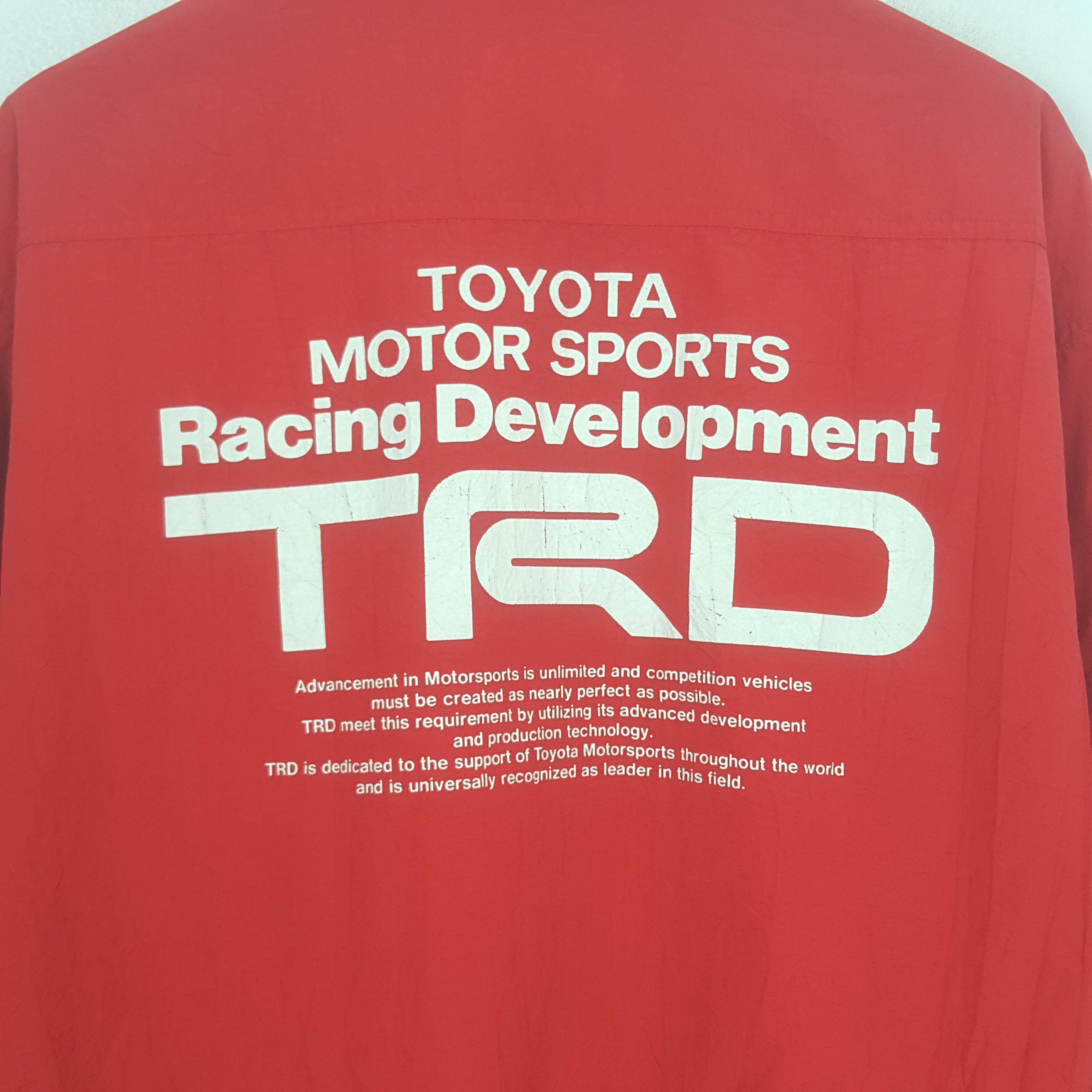 Japanese Brand Vintage TRD Racing Windbreaker Sport Bomber Jacket Size US L / EU 52-54 / 3 - 2 Thumbnail