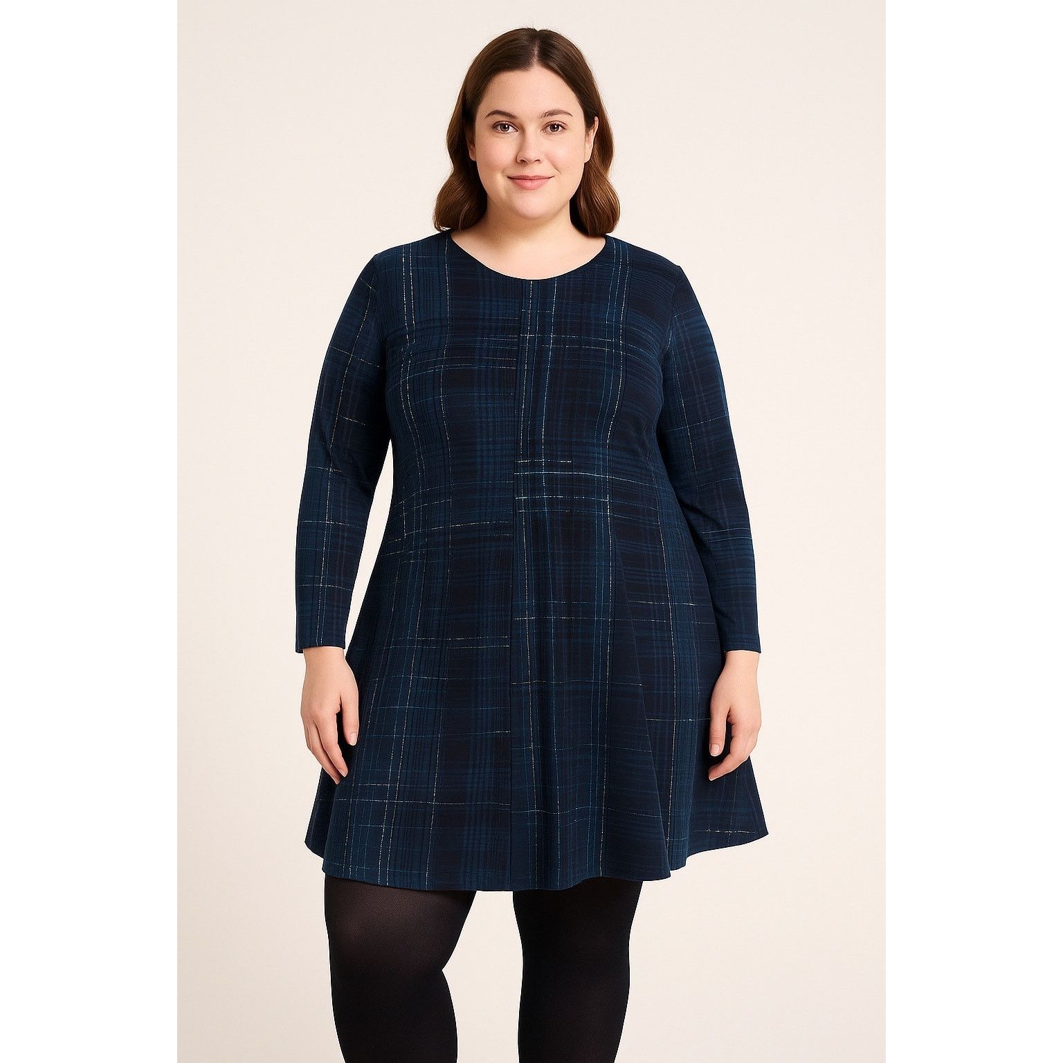 Vera Wang Simply Vera Vera Wang Dress XL Ls A-Line Fit Flare Stretch Size XL / US 12-14 / IT 48-50 - 1 Thumbnail