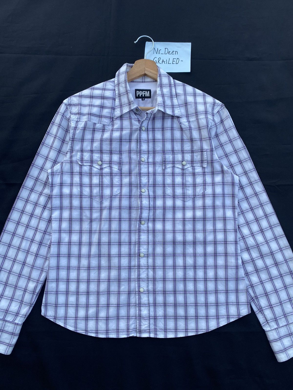 PPFM Rare PPFM Checkered Buttons Up Shirt Size US S / EU 44-46 / 1 - 5 Thumbnail