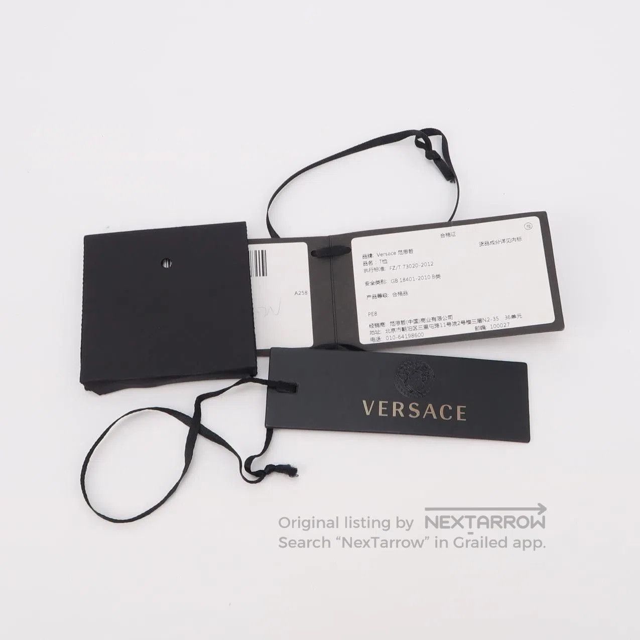 Versace Versace S Cotton Contrast Collar T-shirt. Size US S / EU 44-46 / 1 - 2 Thumbnail