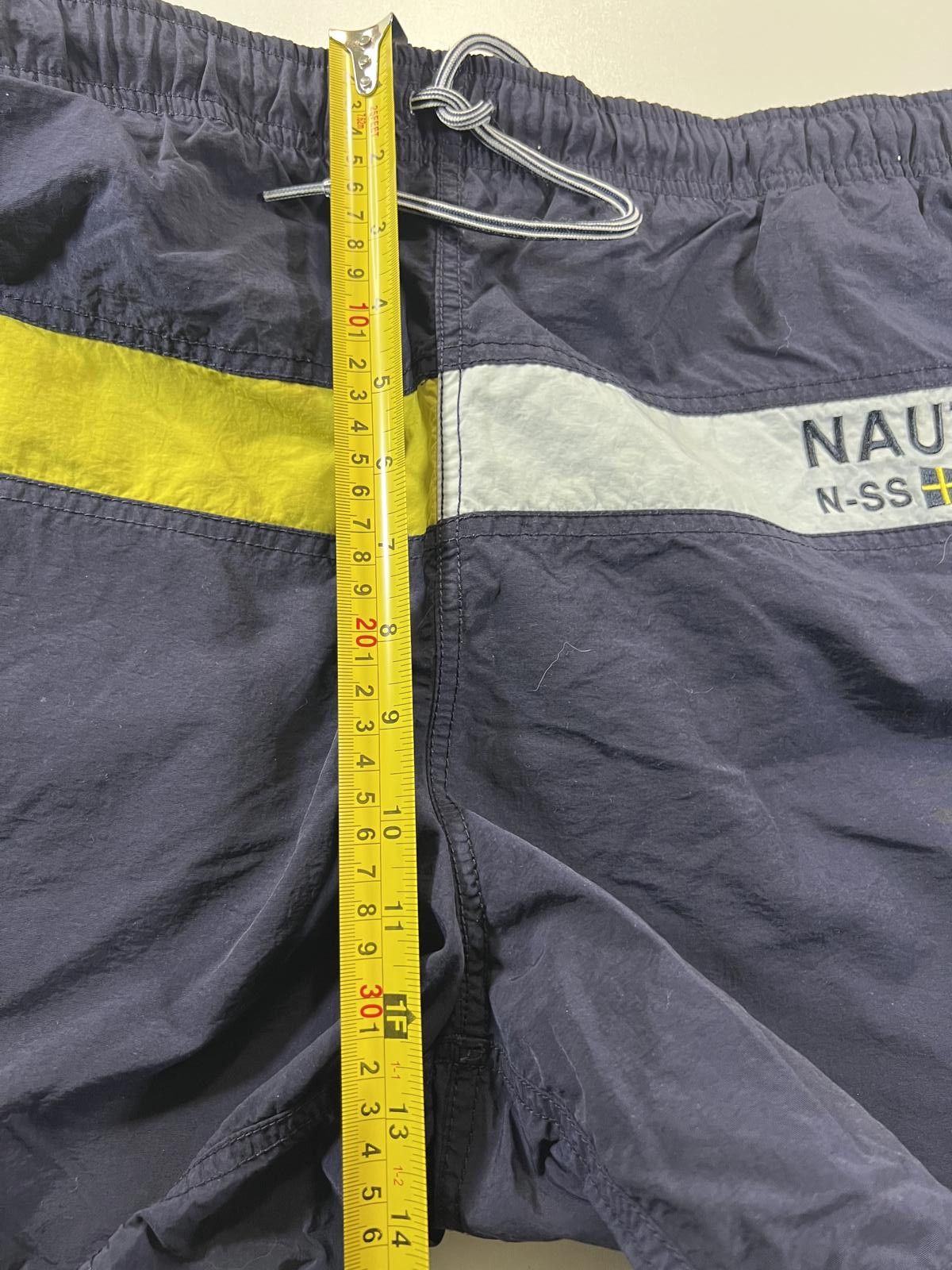 Nautica Nautica Men's Navy Swim Shorts with Yellow and White Accents Size US 34 / EU 50 - 7 Thumbnail