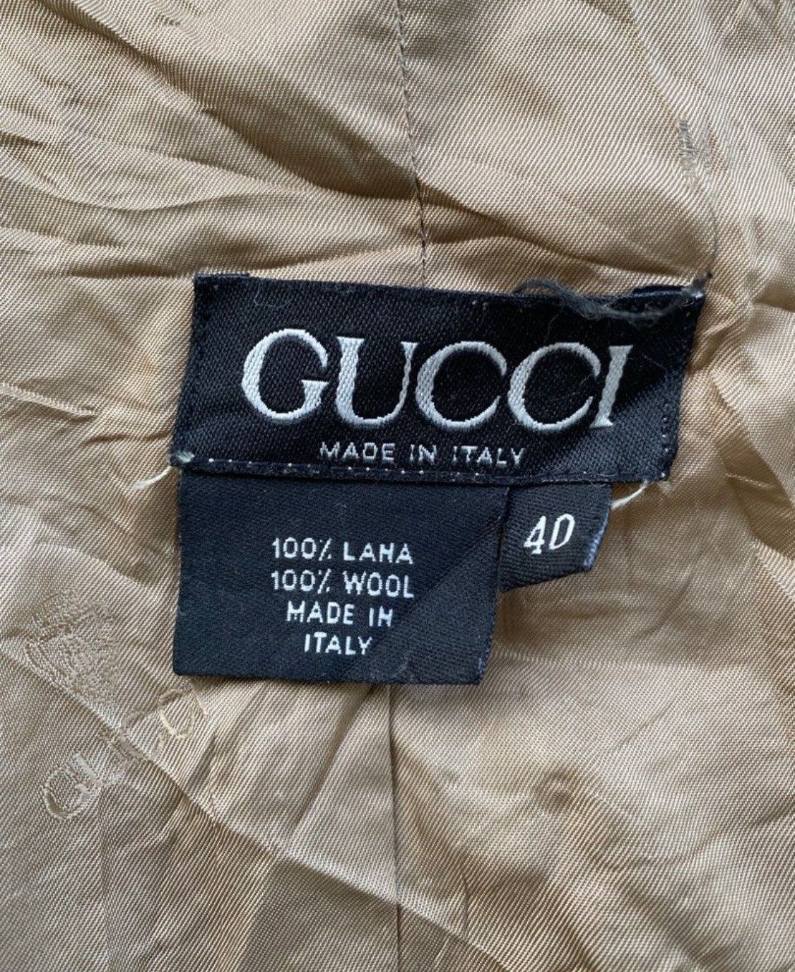 Gucci × Vintage LAST DROP VINTAGE GUCCI HERRIGBONE DESIGN ZIP MADE IN ITALY Size US M / EU 48-50 / 2 - 6 Thumbnail