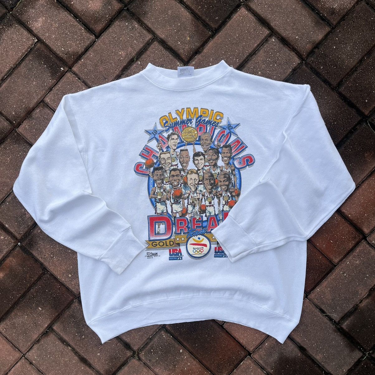 Tultex × Vintage VINTAGE 90s TULTEX BASKETBALL DREAM TEAM OLYMPIC Size US L / EU 52-54 / 3 - 2 Thumbnail