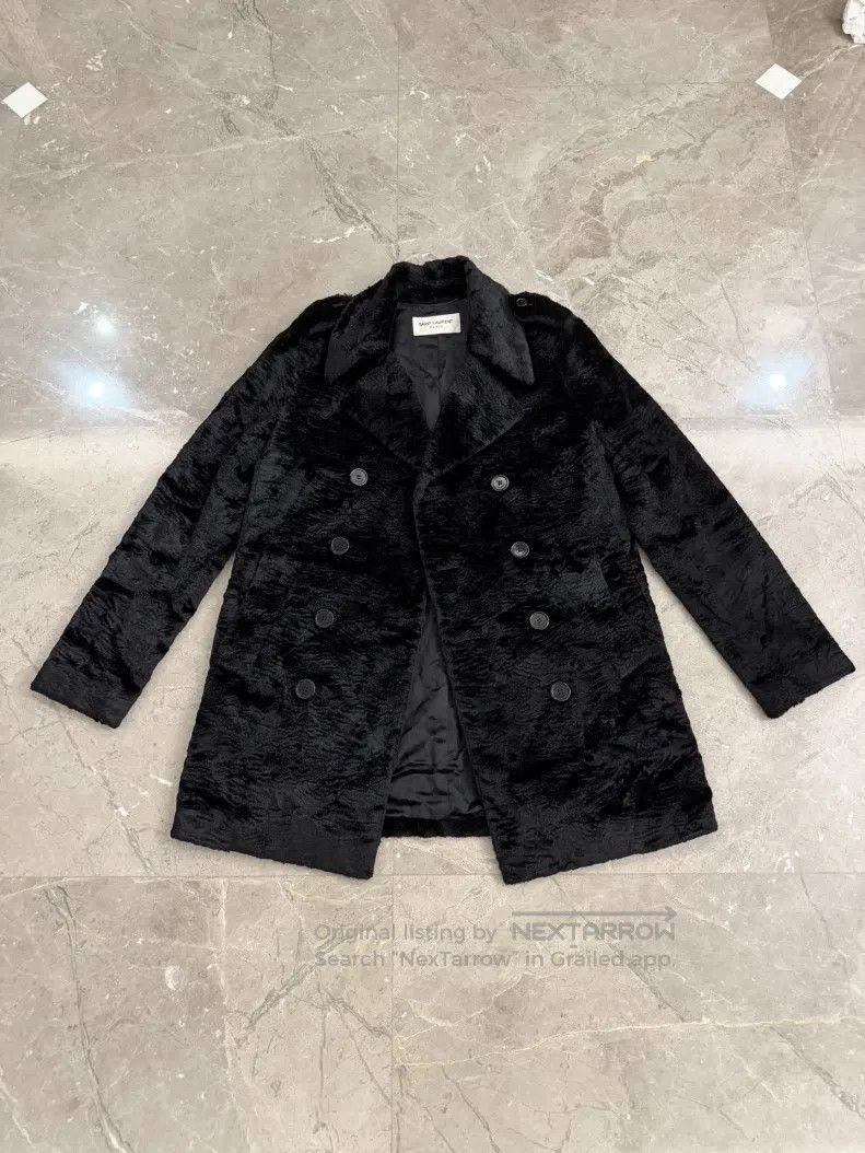 Saint Laurent Paris Saint Laurent Paris Black Snake Chain Recycled Fur Court S Size US M / EU 48-50 / 2 - 2 Thumbnail