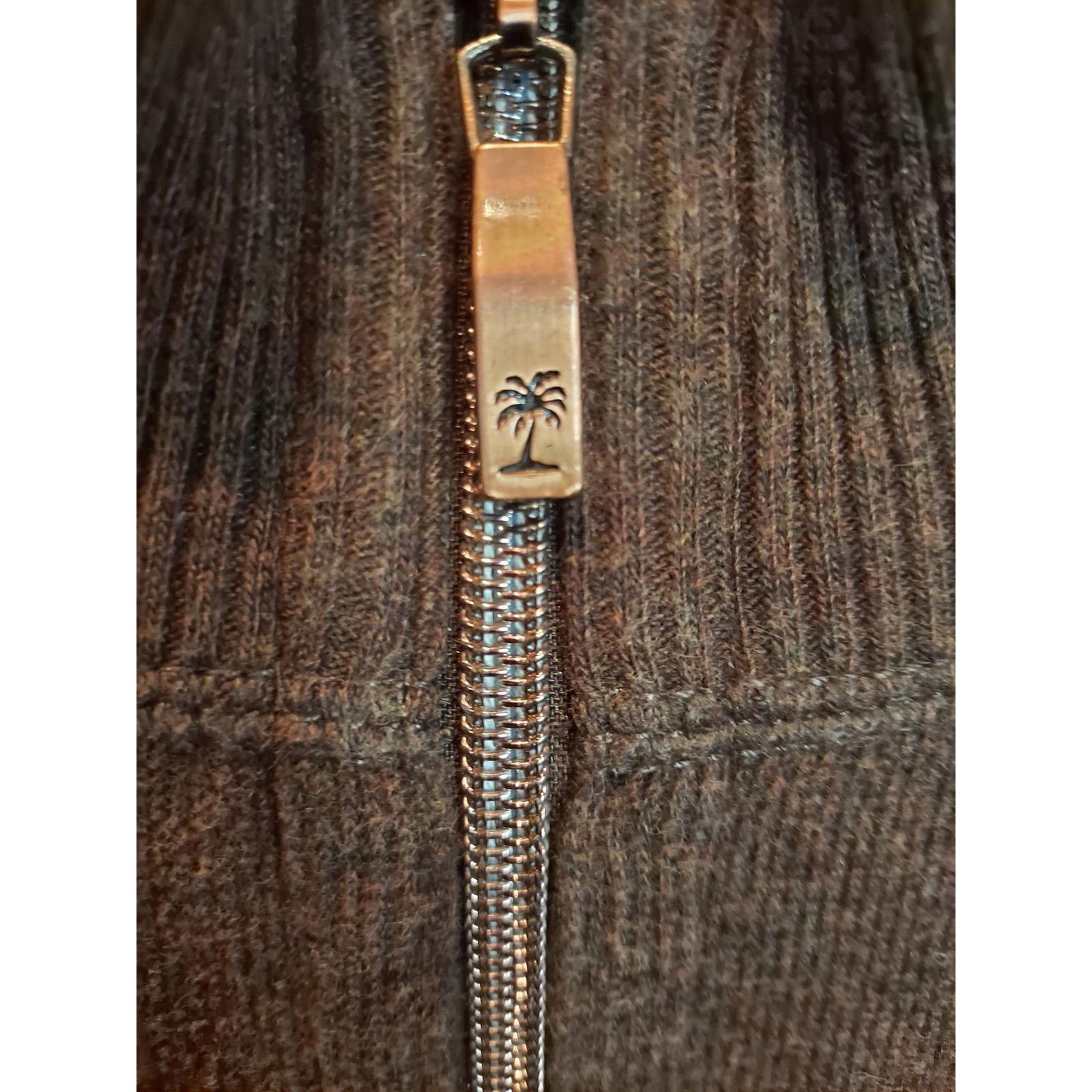 Tommy Bahama Tommy Bahama 1/4 Zip Brown Sweater Size Medium Size US M / EU 48-50 / 2 - 2 Thumbnail