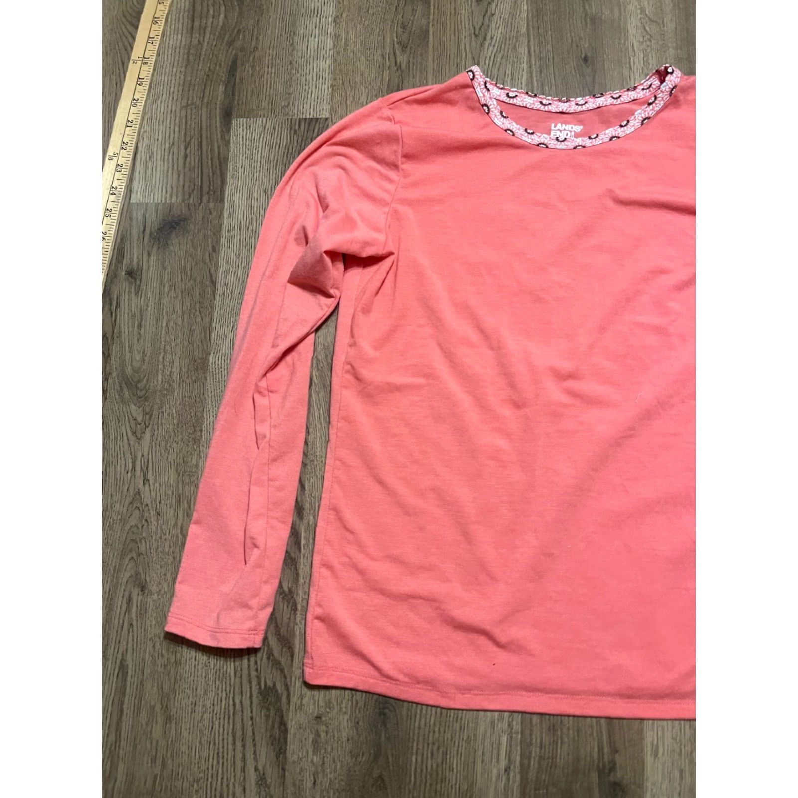 Lands' End Lands' End Pajama Set Womens Small Long Sleeve Pull On Multicolor Pink Black White Size S / US 4 / IT 40 - 5 Thumbnail