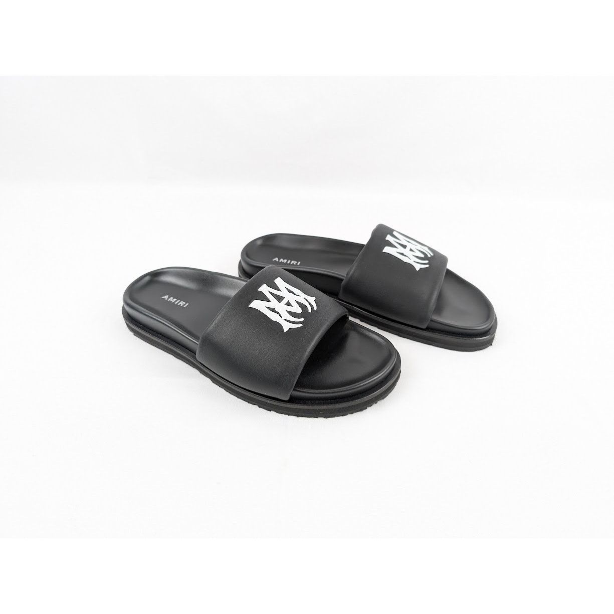 Amiri o1rshd1 Leather Slide in Black / White Size US 7 / EU 40 - 14 Thumbnail