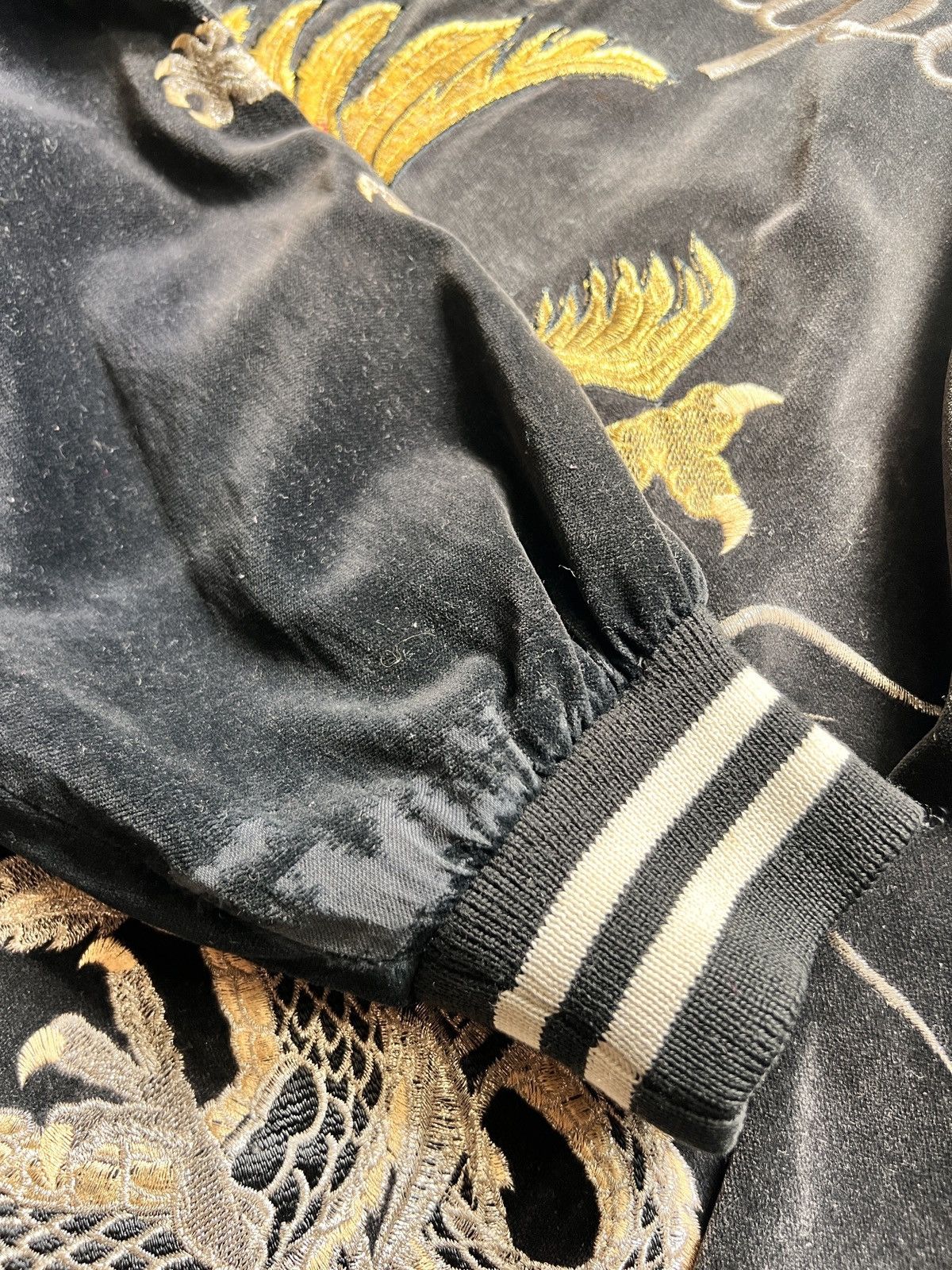 Dulcamara Japan Vtg Velvet Sukajan Japan Yokosuka Souvenir Jacket Size US XL / EU 56 / 4 - 18 Thumbnail