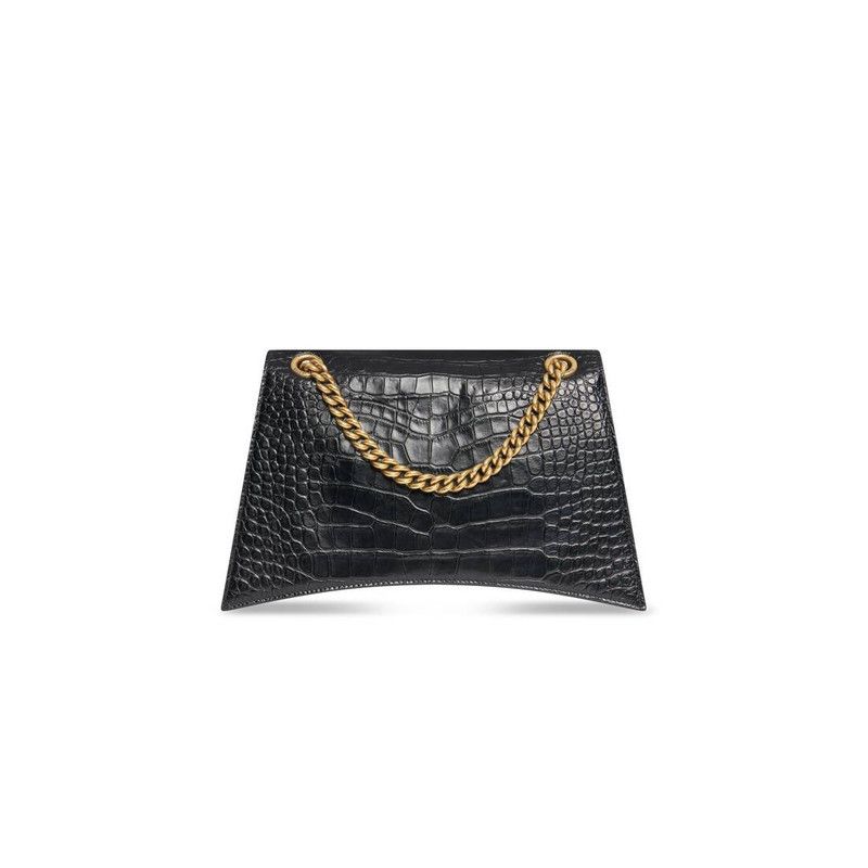Balenciaga o1la1rc1a0126 Size: OS / Crush Medium Chain Bag Crocodile Size ONE SIZE - 5 Thumbnail