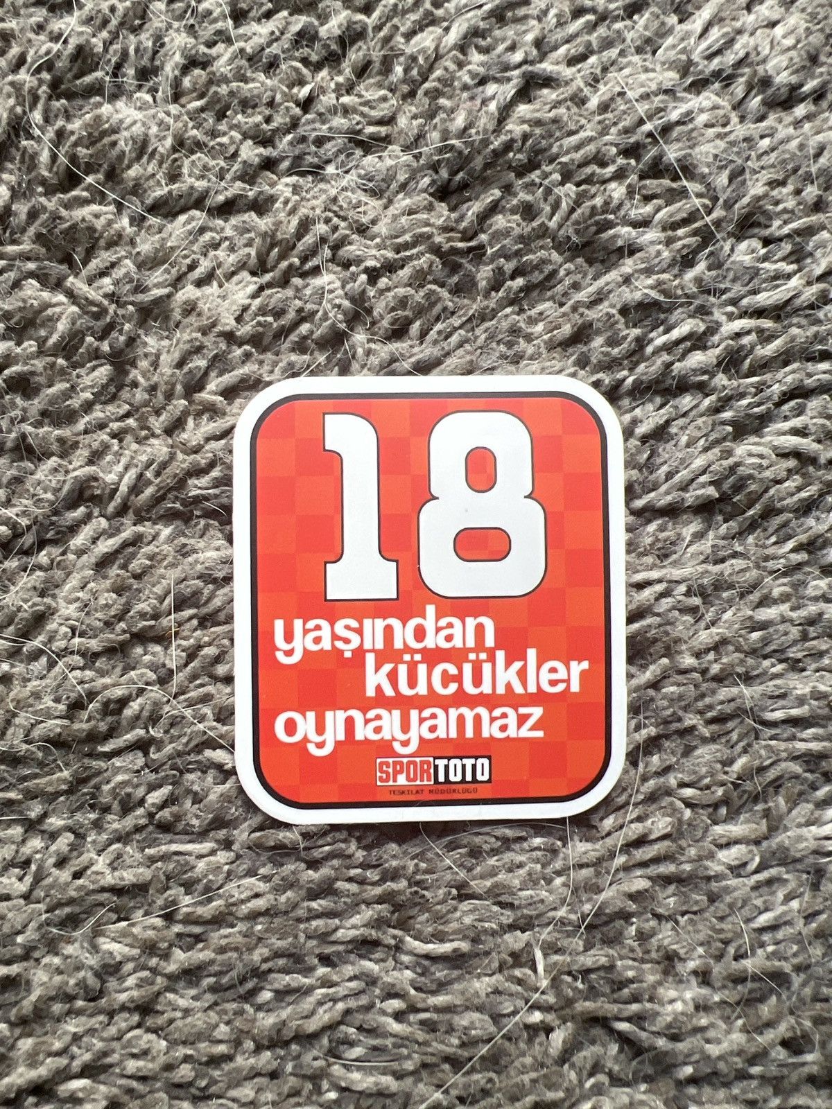 Hypebeast Sportoto Turkish Warning Sign Sticker Size ONE SIZE - 1 Thumbnail