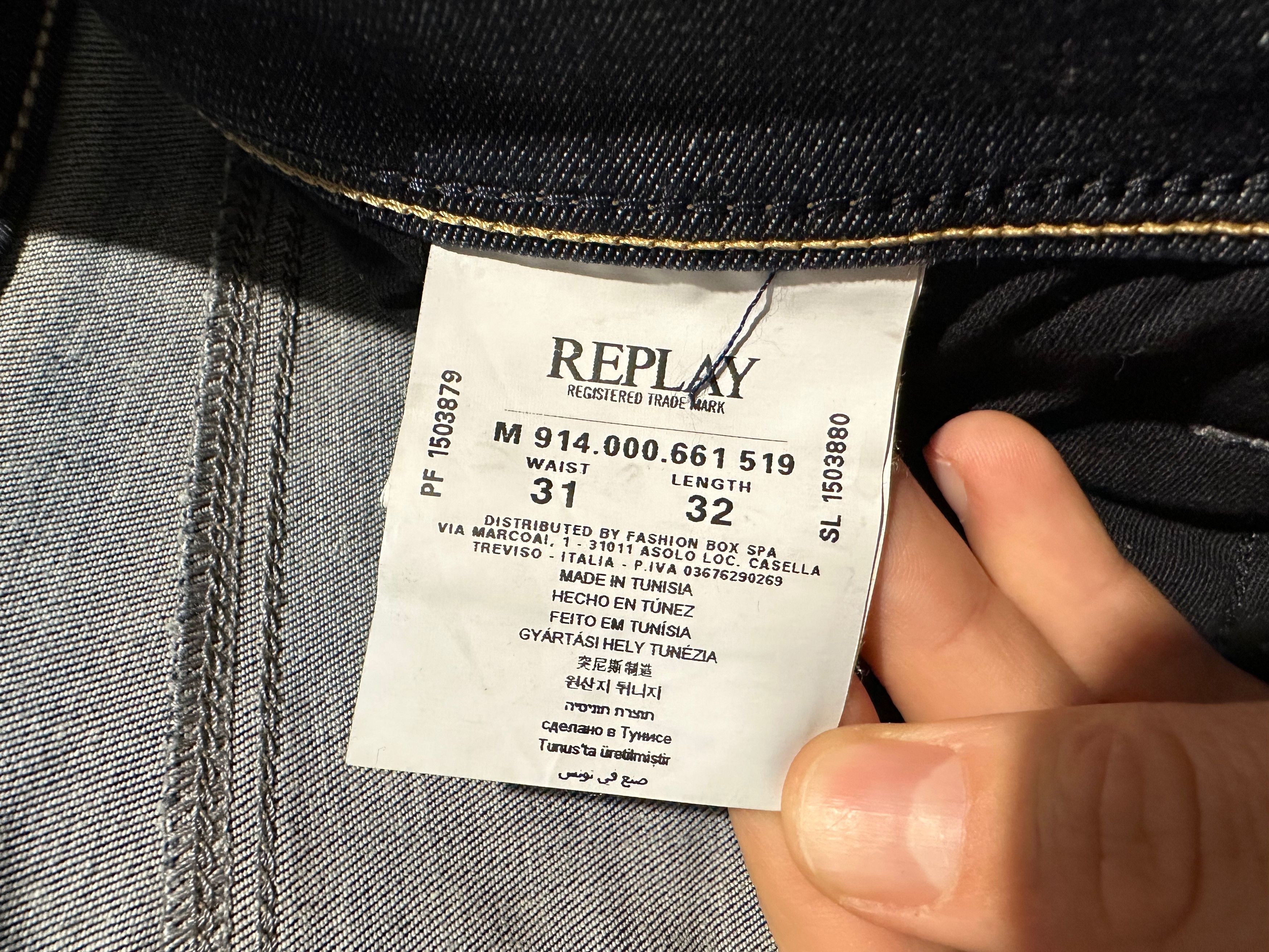 Replay REPLAY Anbass Stretch slim fit denim pants jeans Size US 31 - 14 Thumbnail