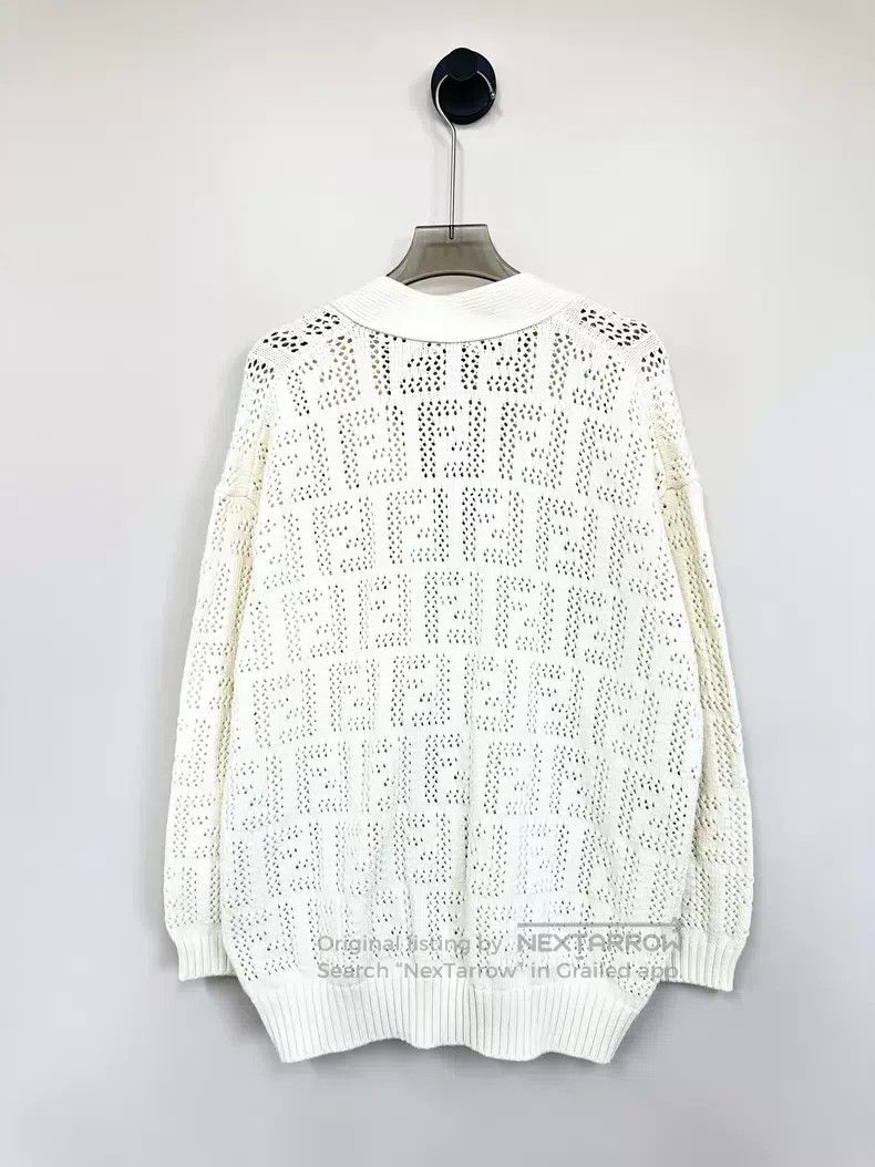 Fendi Fendi Ivory Monogrammed FF Open Cardigan Sweater Jacket Size XS / US 0-2 / IT 36-38 - 2 Thumbnail
