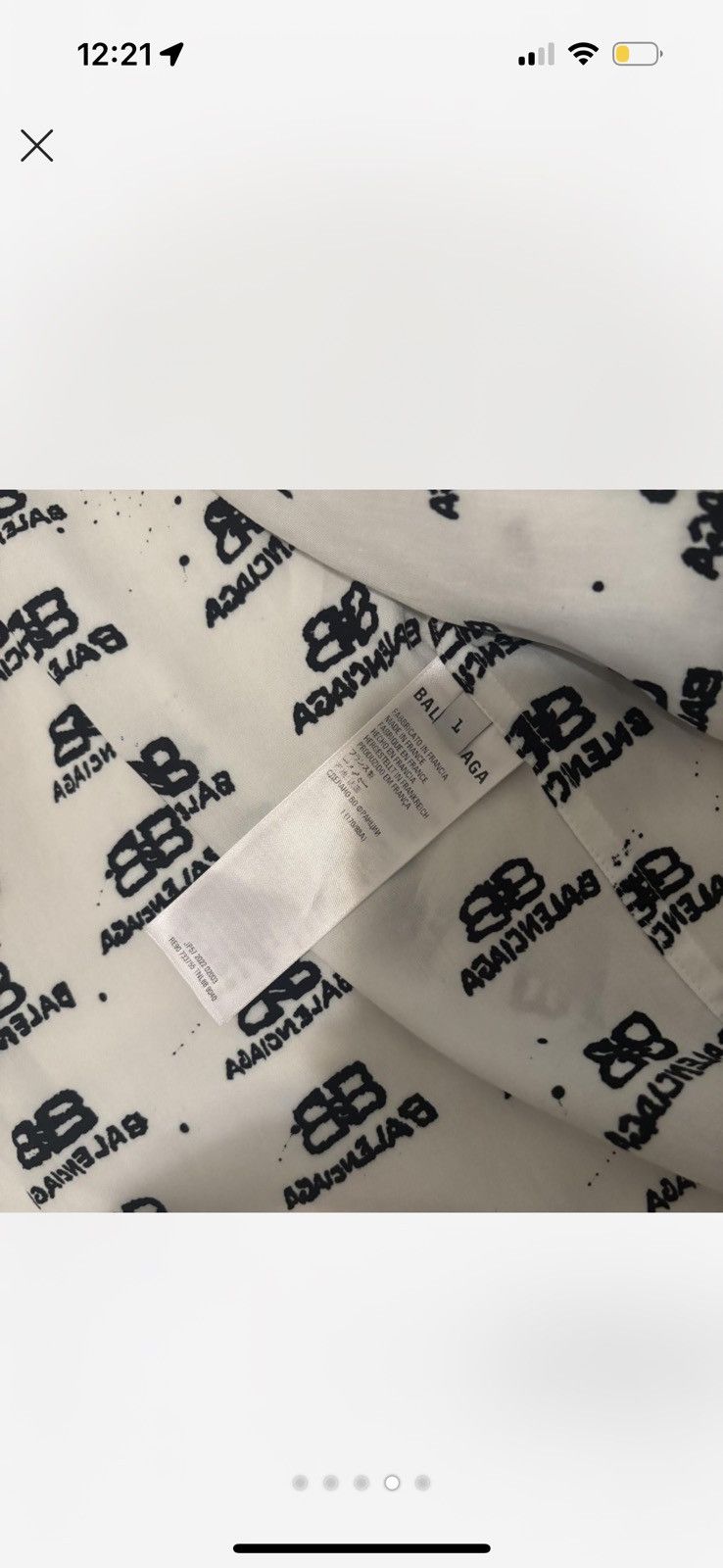Balenciaga Balenciaga White Oversized Shirt Size US L / EU 52-54 / 3 - 4 Thumbnail