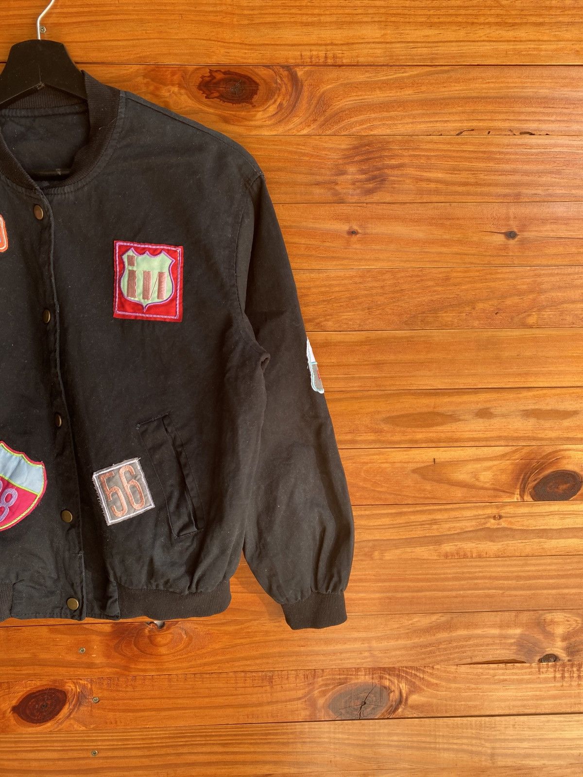 Japanese Brand Vintage I.N. Express by Nobuo Ikeda Black with Multi Patches Size US S / EU 44-46 / 1 - 6 Thumbnail
