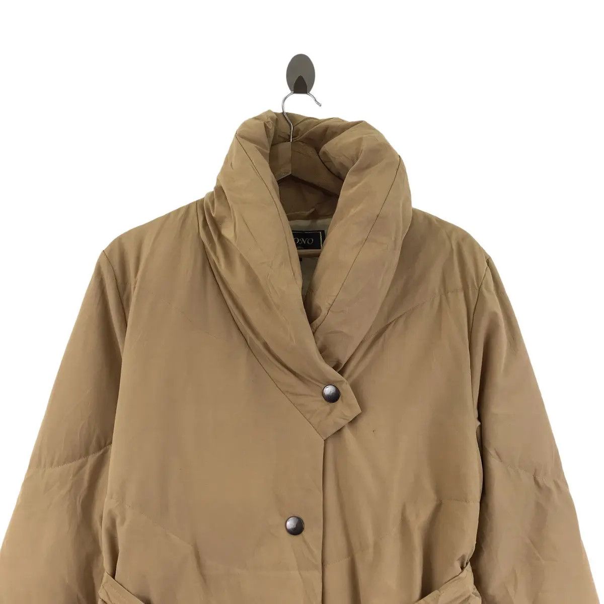Vintage BVONO MILANO THINSULATE Featherless Puffer Trench Coat Size L / US 10 / IT 46 - 3 Thumbnail