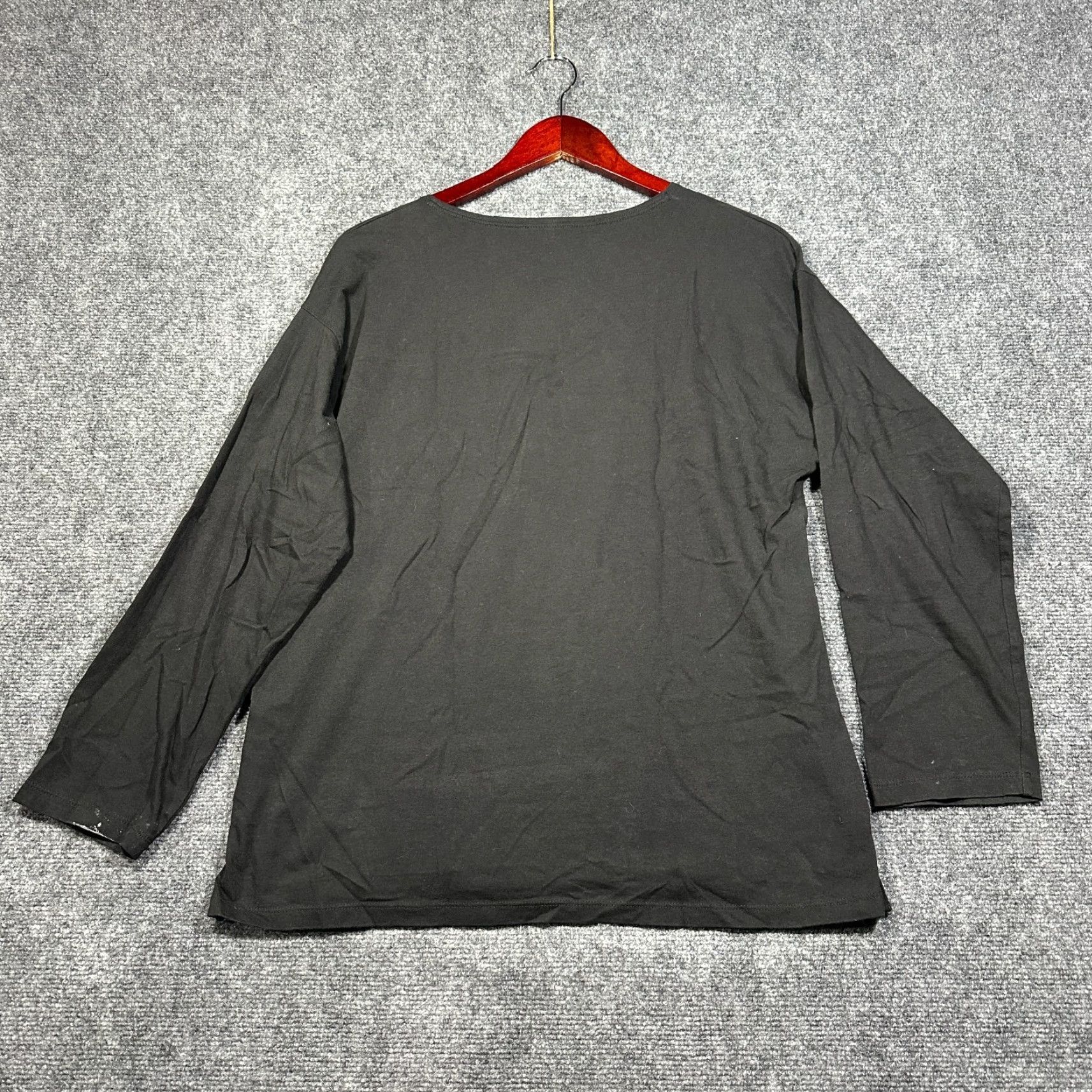 J.Crew J.CREW Shirt Womens M Black Cotton Long Sleeve Tee Shirt Size M / US 6-8 / IT 42-44 - 7 Thumbnail