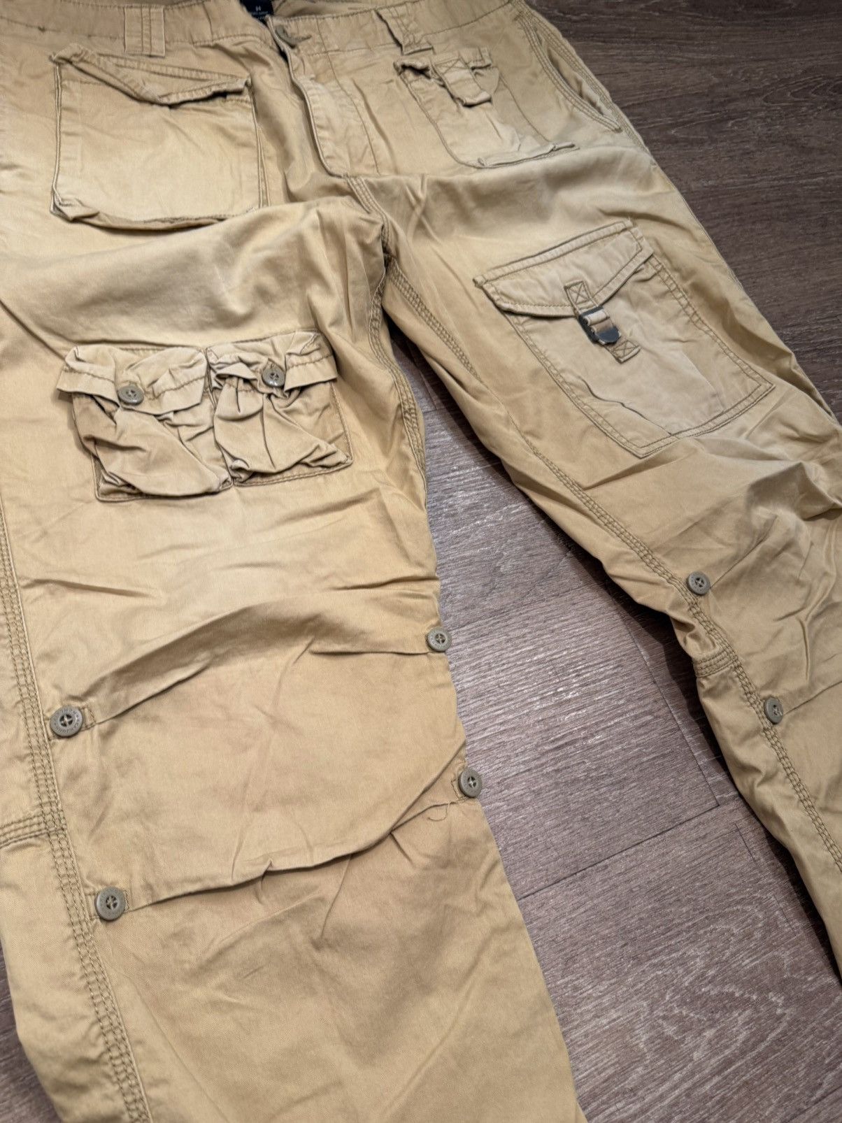 Sean John ***FINAL DROP***RARE 00s SEAN JOHN TECHNICAL WIDE CARGO 34 Size US 34 / EU 50 - 8 Thumbnail