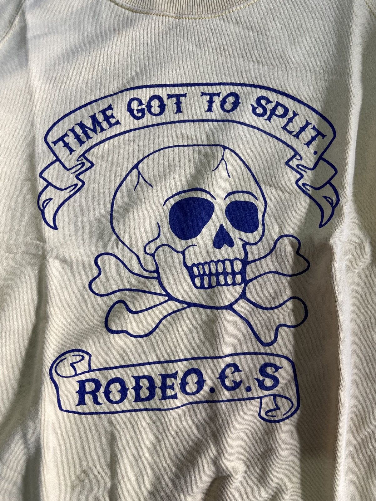 If Six Was Nine × Japanese Brand × Le Grande Bleu (L.G.B.) Vintage Rodeo Crown Skull Thrashed Sweatshirt Size US M / EU 48-50 / 2 - 2 Thumbnail