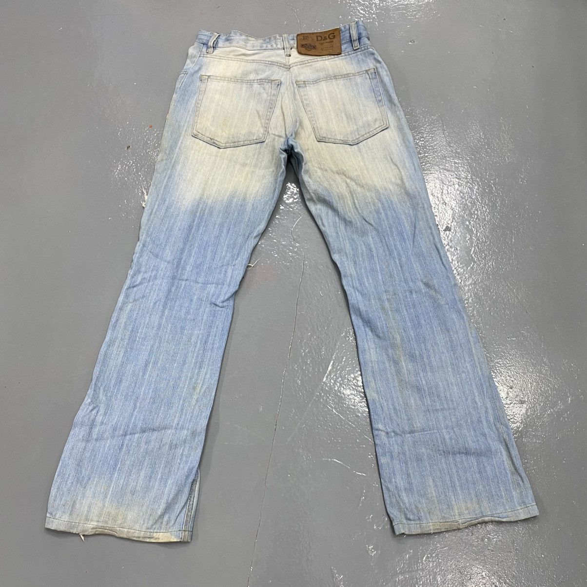 Dolce & Gabbana Vintage AW05 Dolce Gabbana Distressed Poem Flare Jeans Punk Size US 33 - 6 Thumbnail