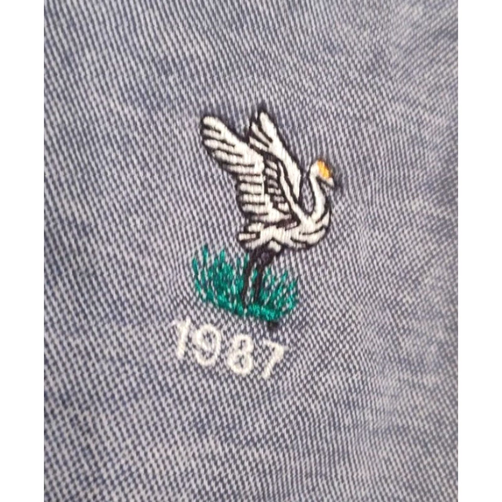Footjoy FootJoy FJ Men's Short Sleeve Polo Shirt XL Blue Solid Stretch Logo 1857 Size US XL / EU 56 / 4 - 5 Thumbnail